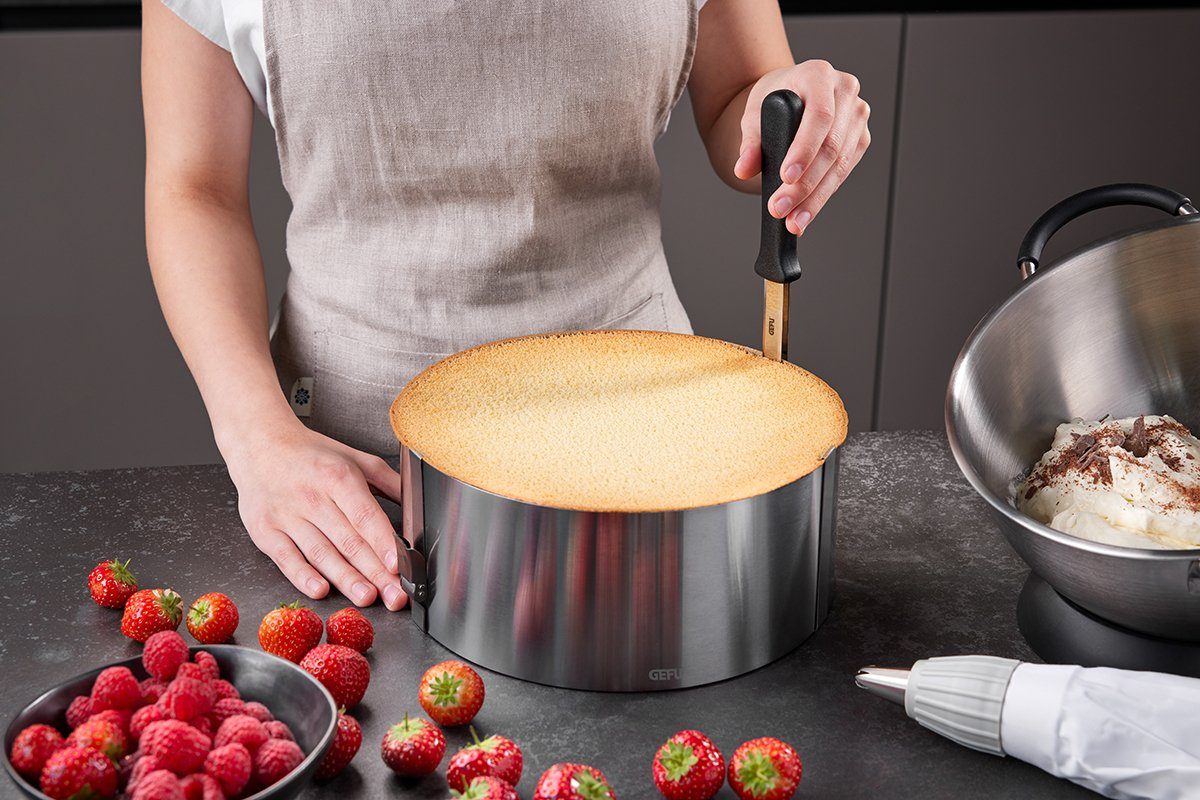 GEFU Tortenmesser Tortenring Messer TONDO für Backrahmen Kuchenring