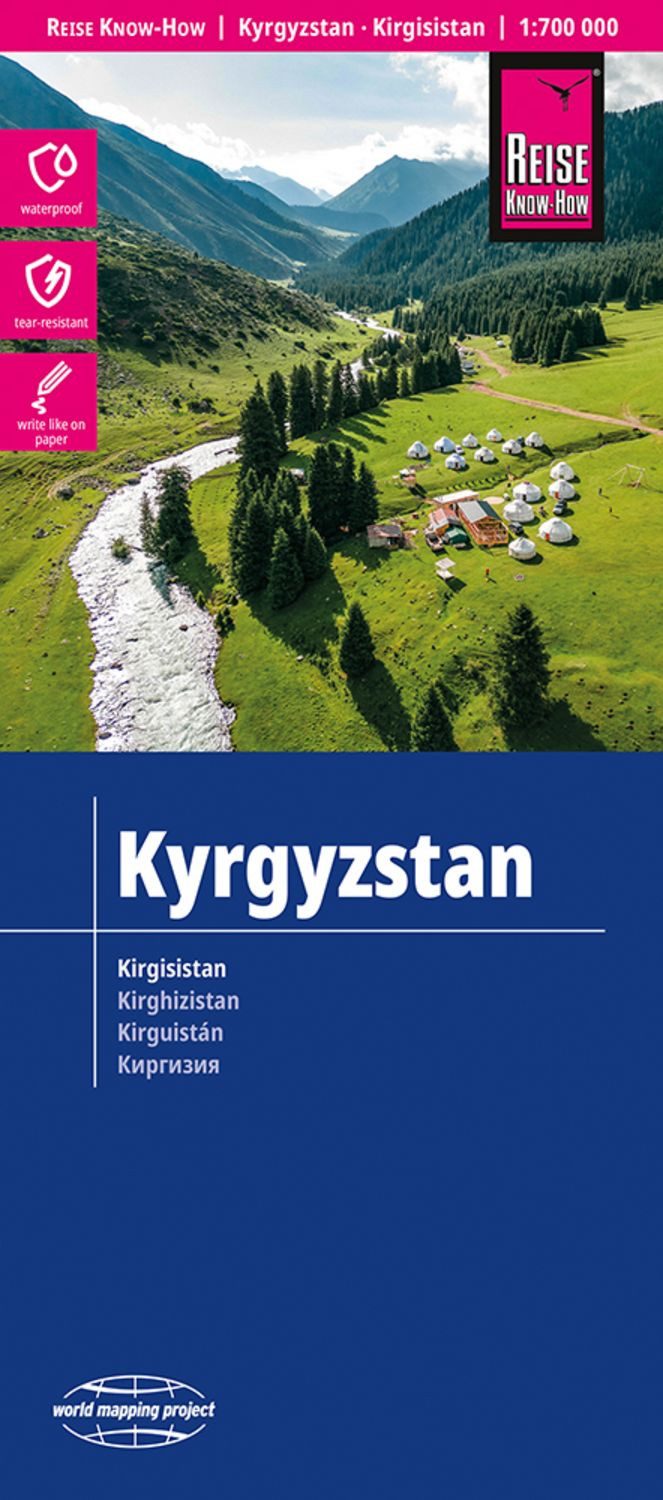 Reise Know-How Landkarte Kirgisistan / Kyrgyzstan (1:700.000) / diverse
