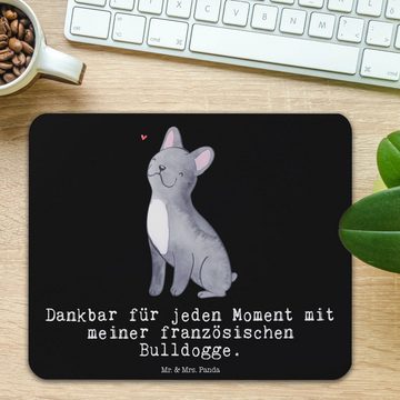 Mr. & Mrs. Panda Mauspad Französische Bulldogge Moment - Schwarz - Geschenk, Designer Mauspad, (1-St), Made in Germany
