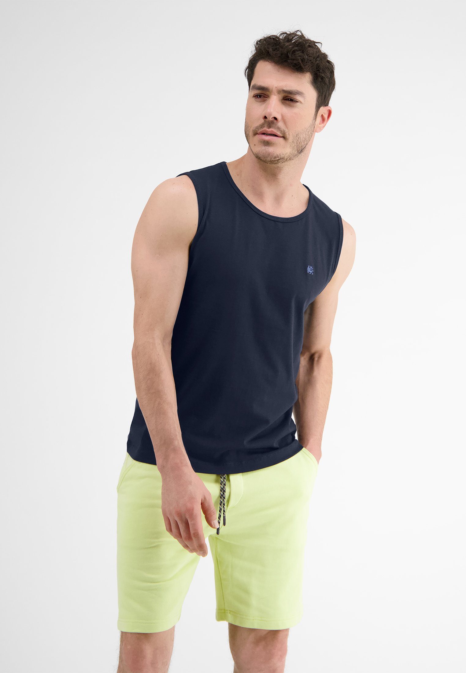 LERROS Muskelshirt Tanktop mit Palmenprint