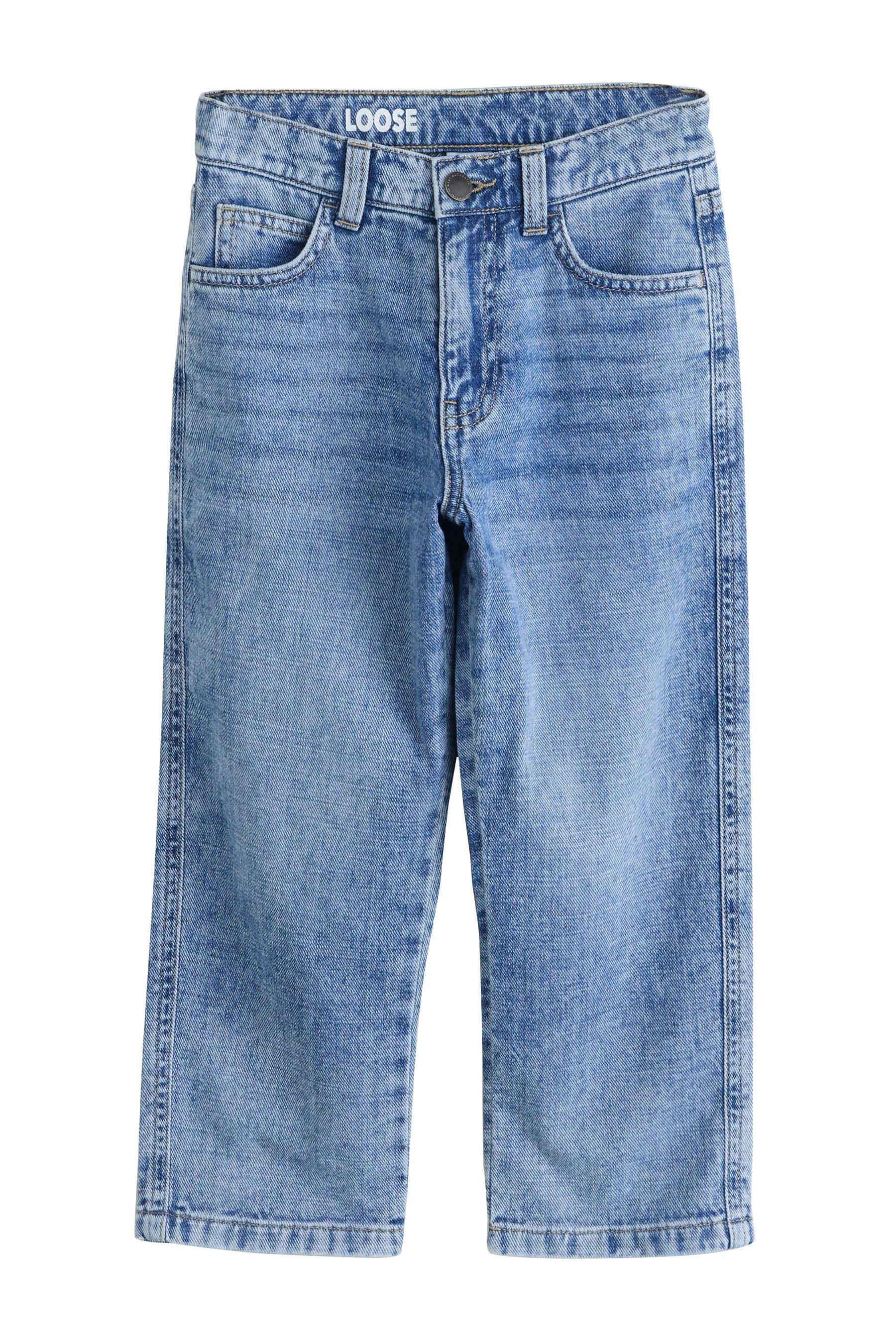 Next Loose-fit-Jeans Authentic Denim Jeans 100 % Baumwolle-Loose-Fit (1-tlg)