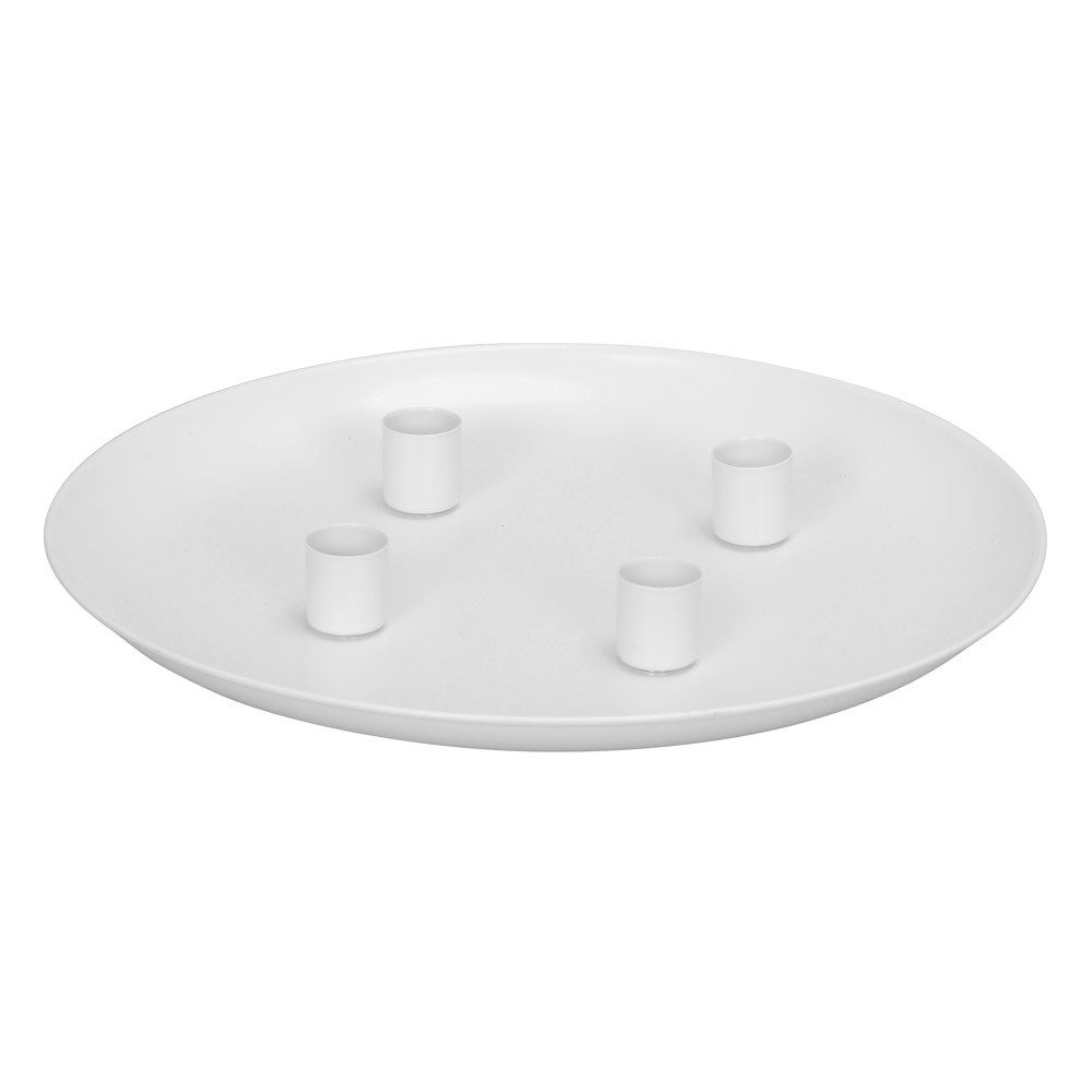 Posiwio Kerzenhalter Kerzenteller CANDLELIGHT weiß Metall mit 4 magnetische günstig online kaufen