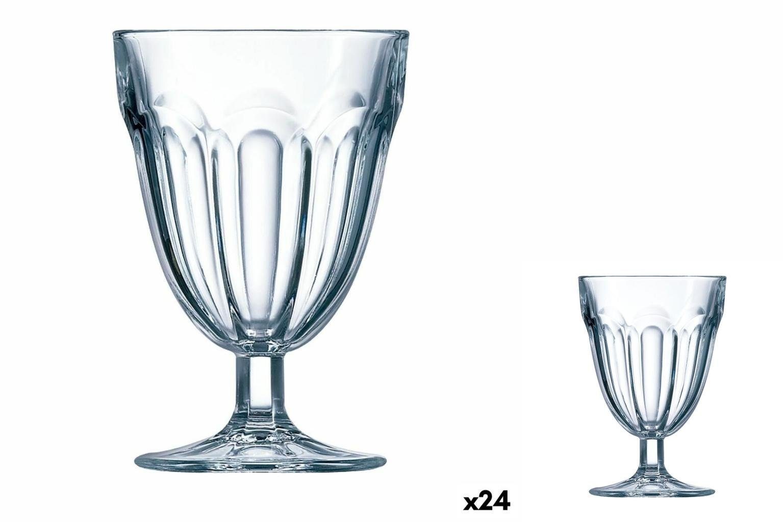 Luminarc Glas Glas Luminarc Roman Wasser Durchsichtig Glas 210 ml 24 Stück, Glas | Gläser