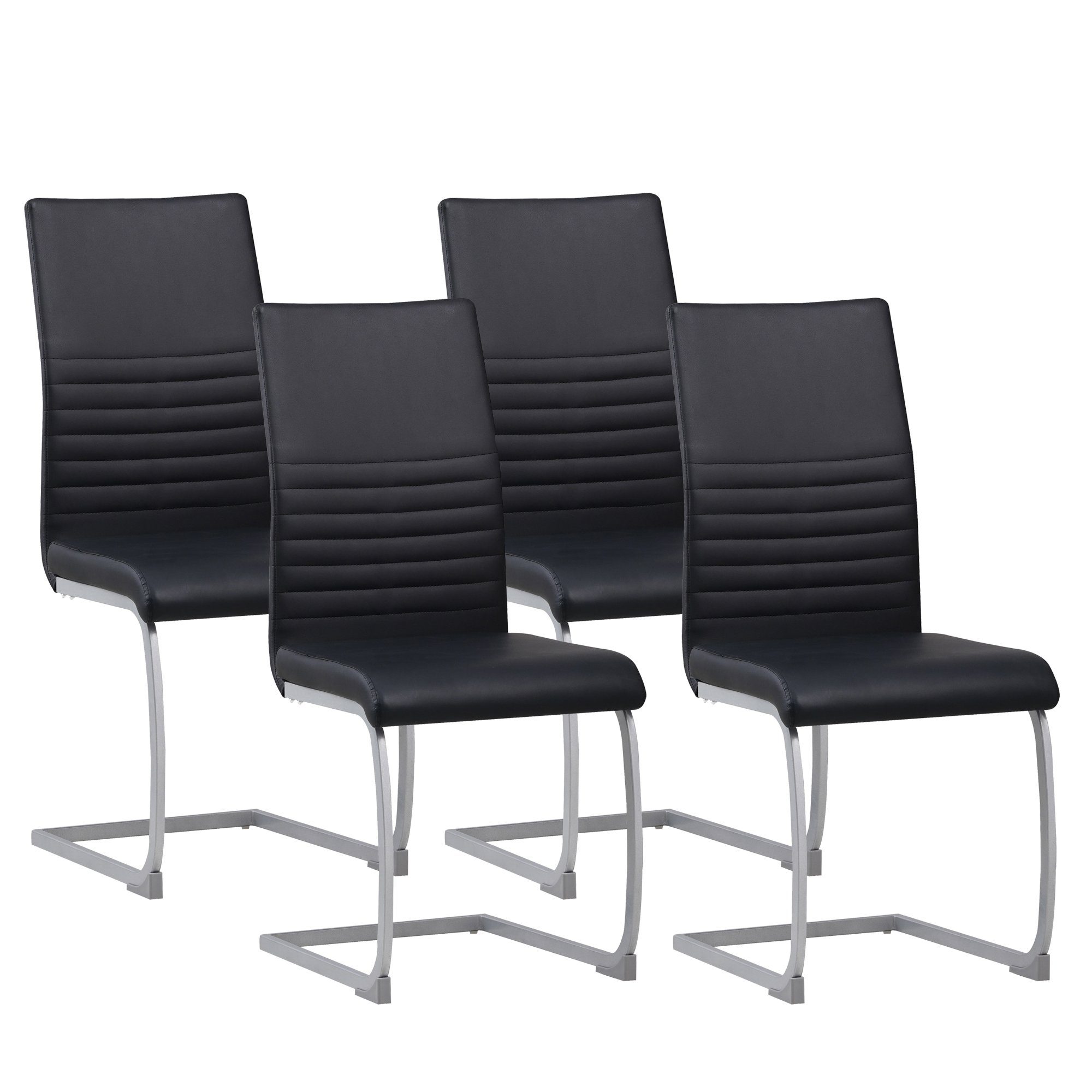 Albatros International Freischwinger Freischwinger MURANO 4er Set schwarz k günstig online kaufen