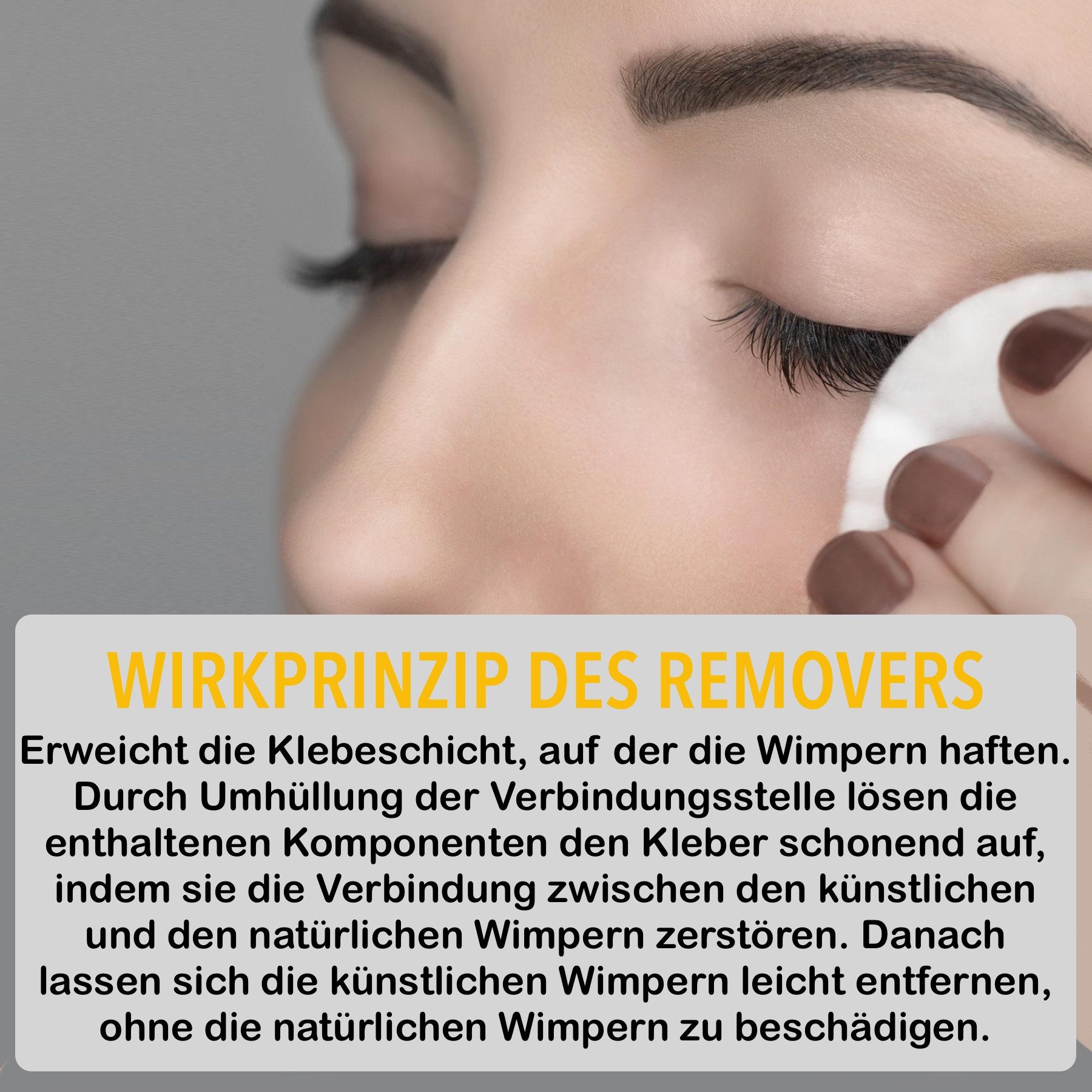 Lovely Wimpernkleber Wimpernverlängerung Remover Gel für Wimpern Lash Extension
