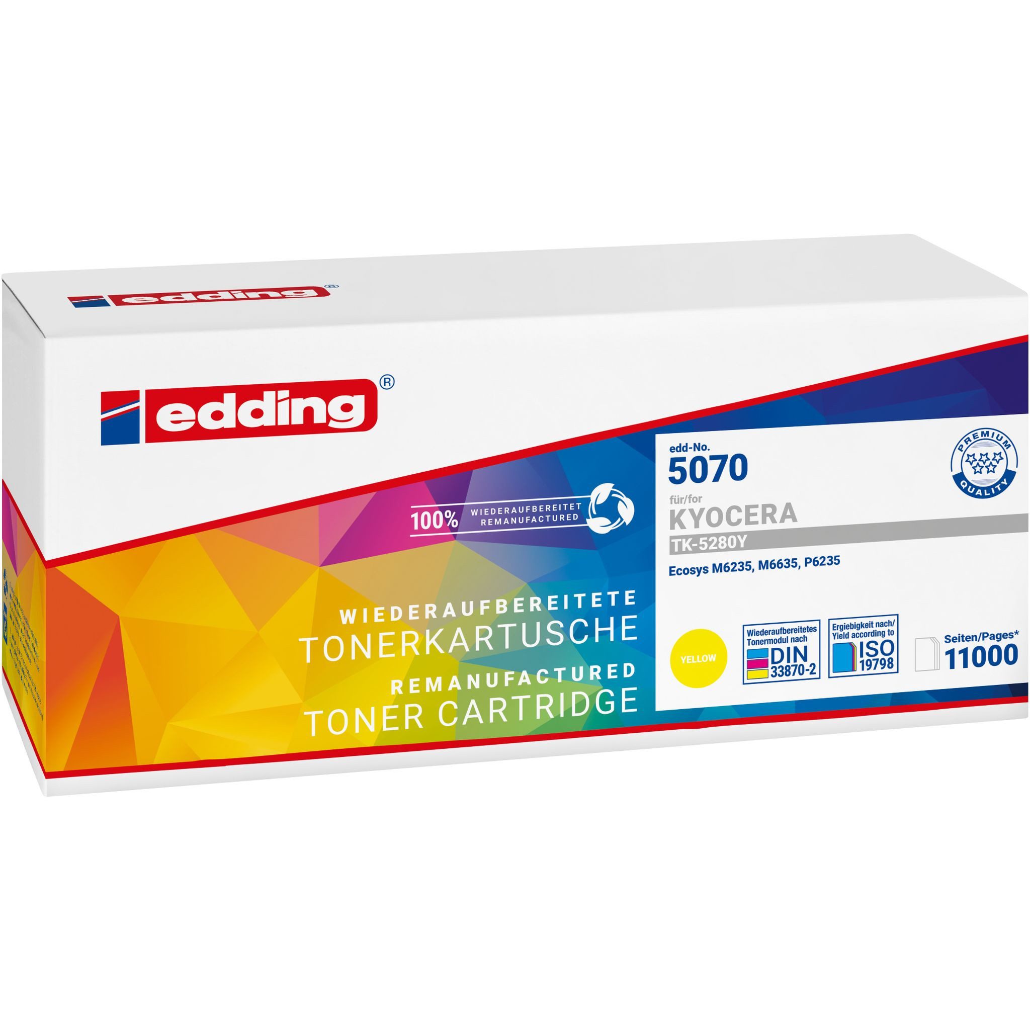 edding Tonerpatrone edding Toner 18-5066 wie Kyocera TK-5230Y gelb