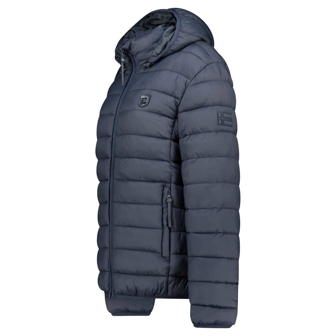 Geographical Norway Steppjacke Hochwertige Outdoorjacke Übergangsjacke Leicht mit Kapuze