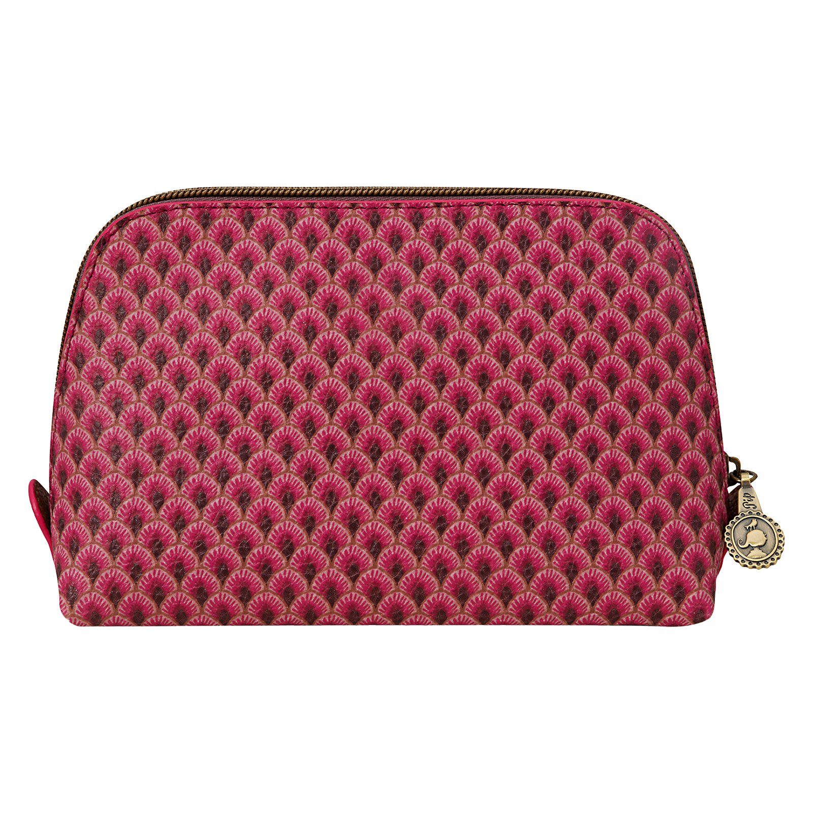 Kunstleder und aus Kosmetiktasche Cosmetic PiP Small abwischbarem Triangle pink Studio Suki, Bag strukturiertem