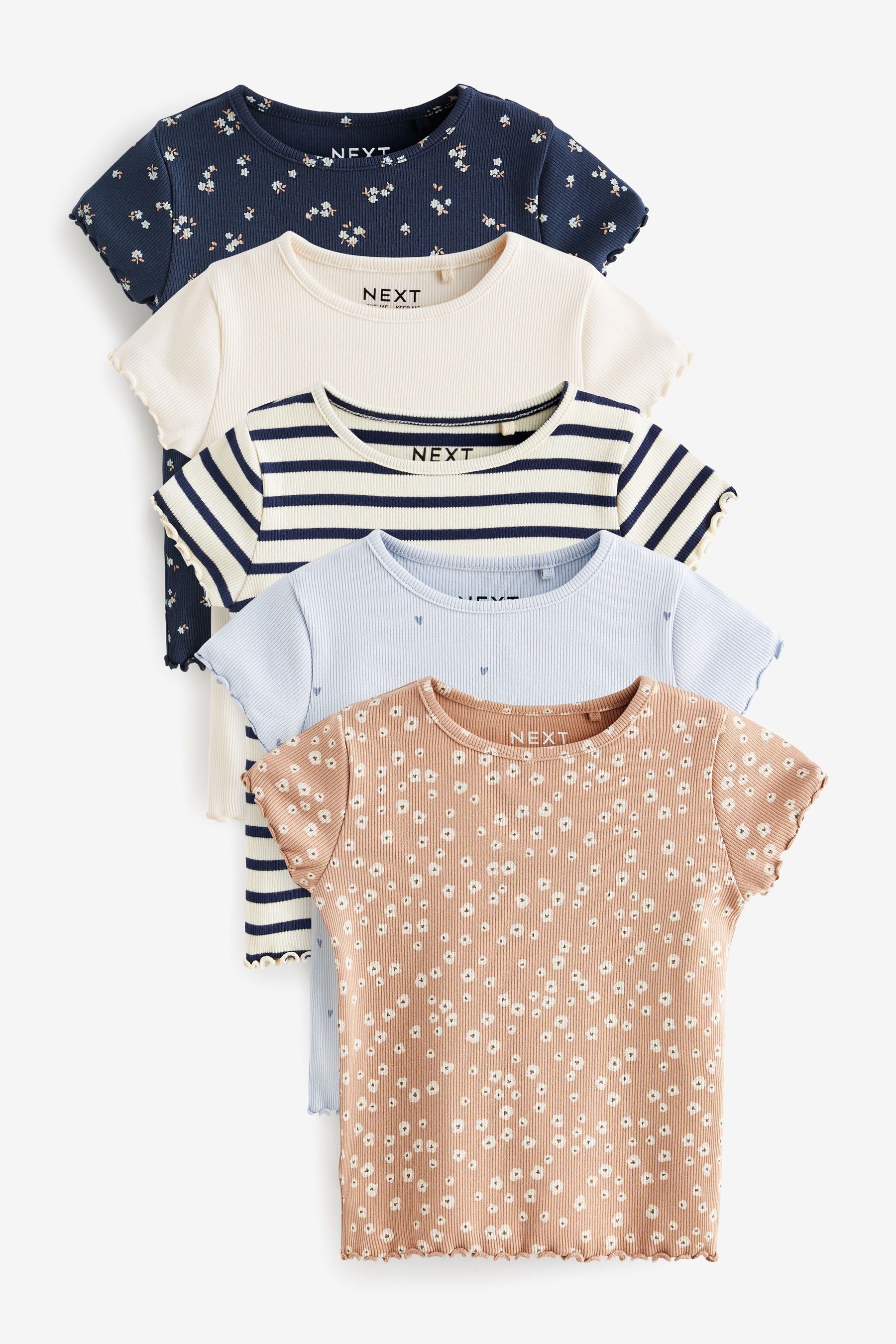 Next T-Shirt Kurzärmelige T-Shirts im 5er-Pack (5-tlg)