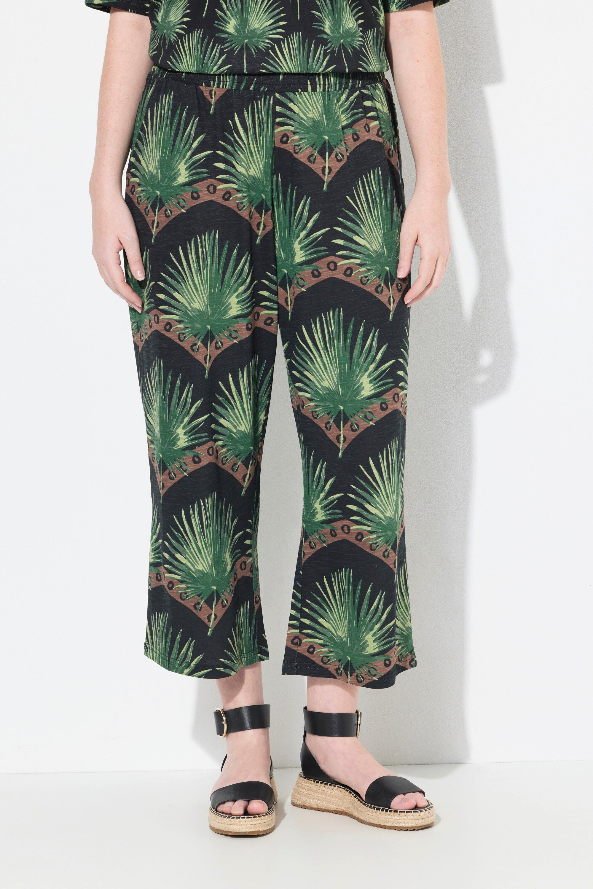 Ulla Popken Culotte Jersey-Culotte weites Bein günstig online kaufen
