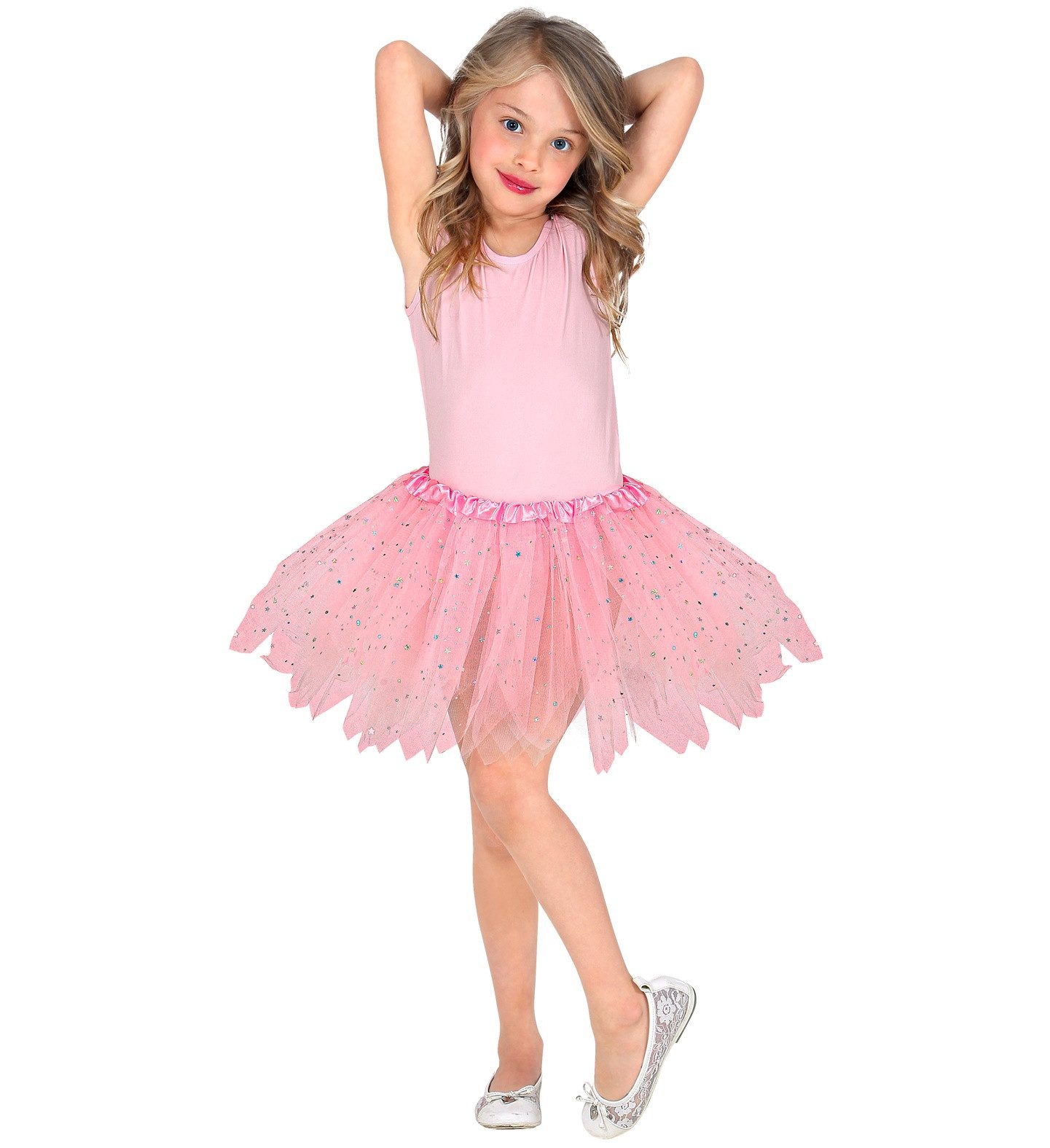Widmann S.r.l. Kostüm Glitzer Tütü Petticoat für Kinder, 30cm
