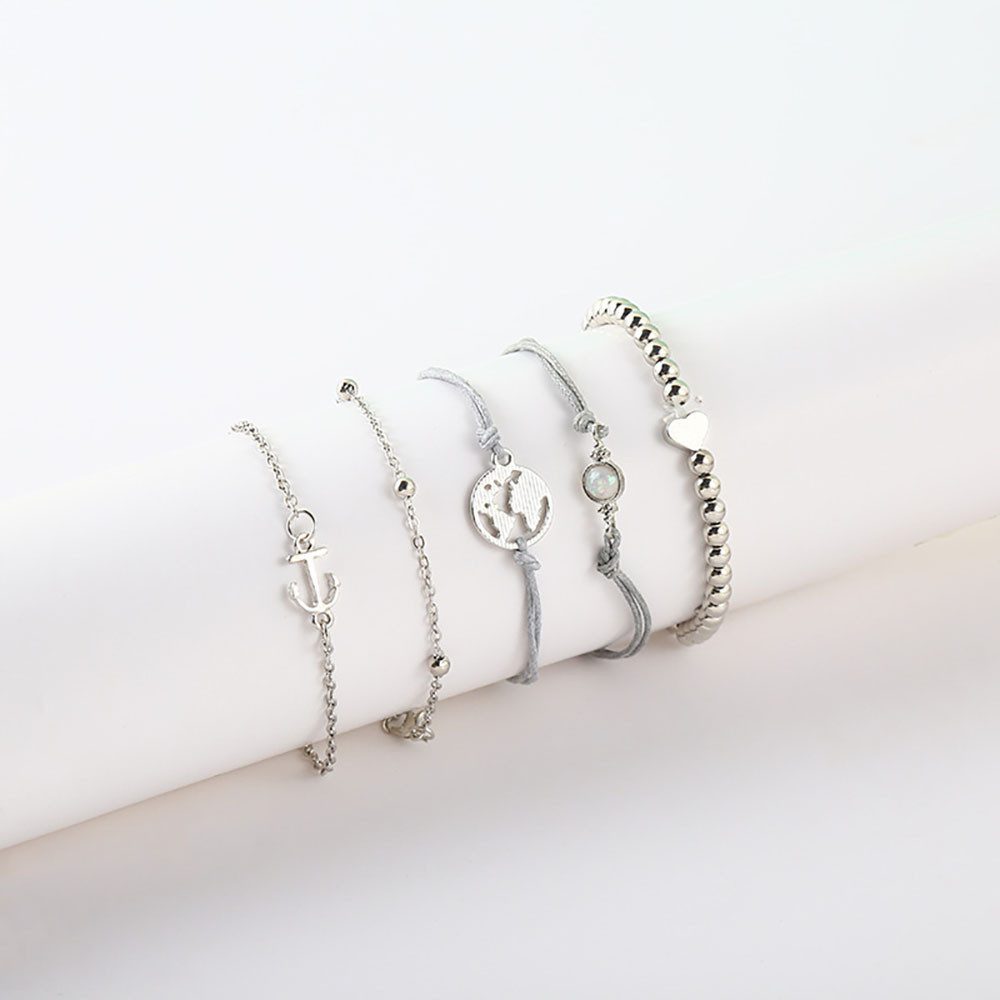The Beauty House Armband Set Elegantes Armband-Set aus Legierung –5-teilige günstig online kaufen