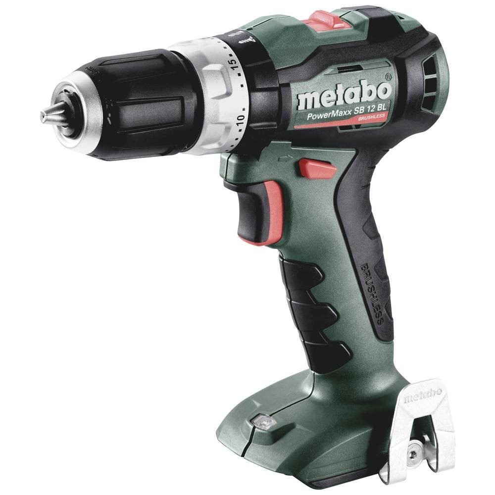 metabo Schlagbohrmaschine PowerMaxx SB 12 BL Akku-Schlagbohrschrauber, bürstenlos, ohne Akku, ohne Ladegerät