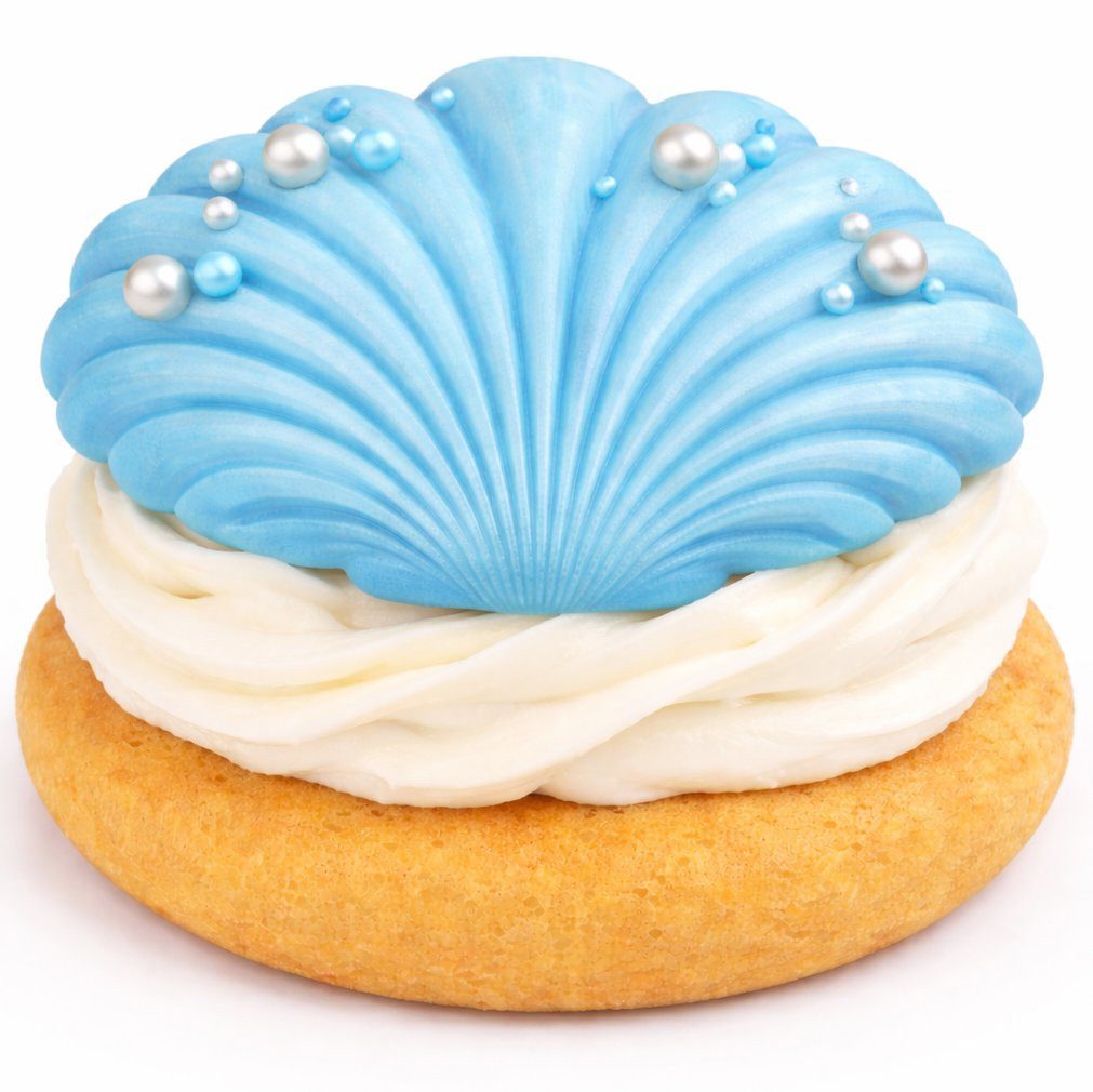 immer Muffinform Edelstahl Backform Muffinblech 12 Whoopie-Pie & 12 Muschel-Mulden, (Muffinblech-Set 2-tlg)