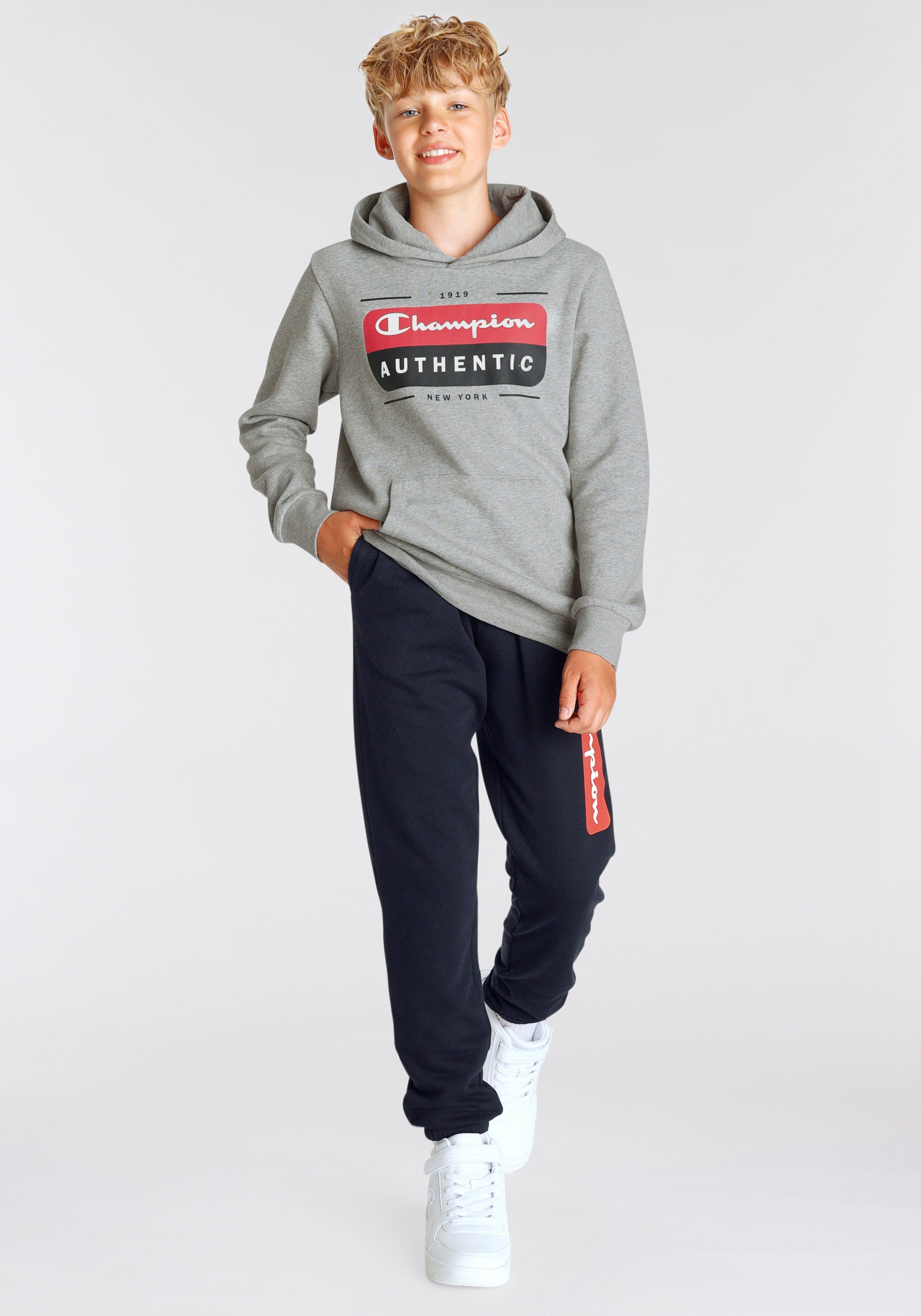 Hooded Sweatshirt Graphic grau Kinder - Sweatshirt Champion Shop für