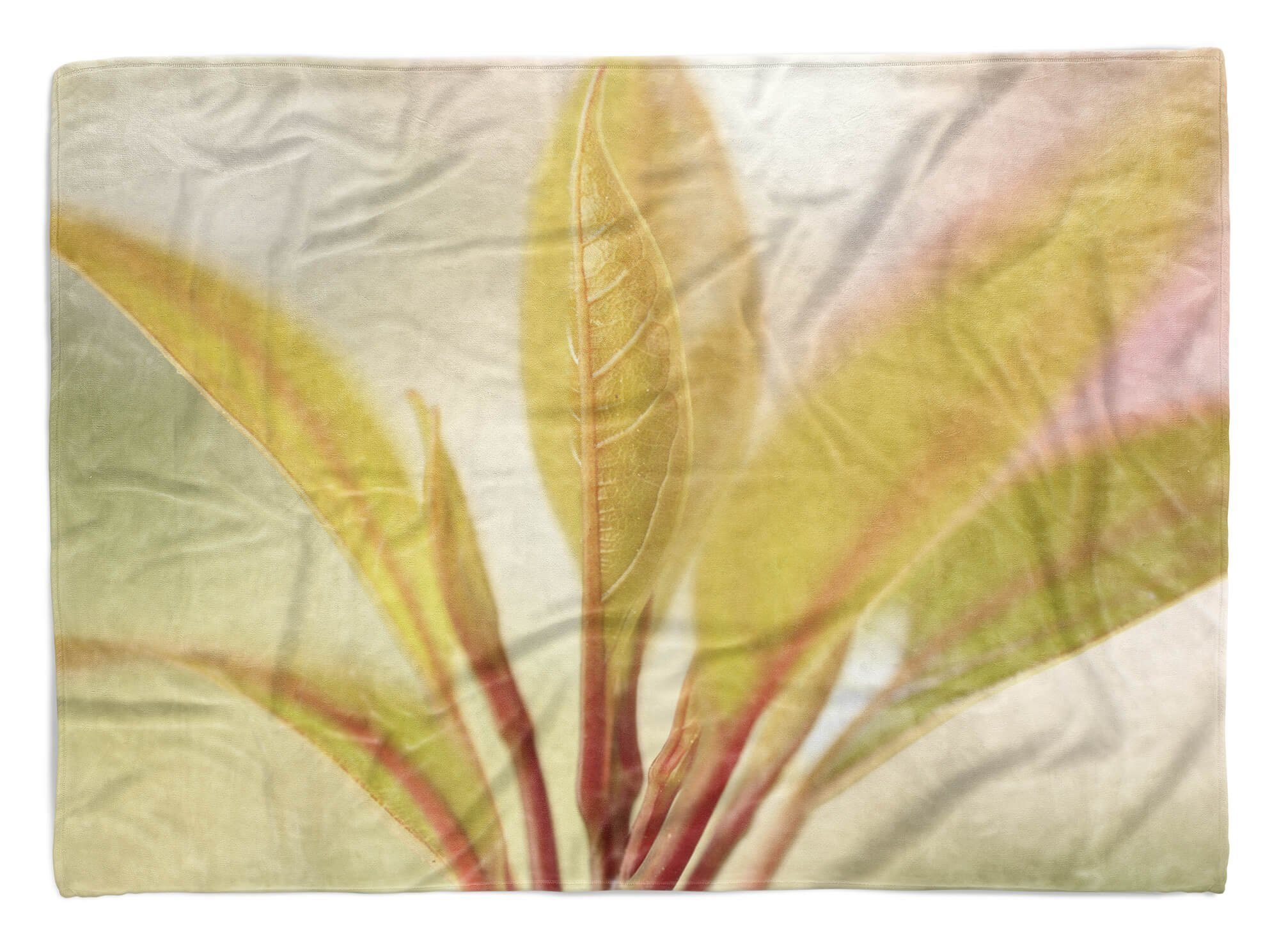 Sinus Art Handtücher Handtuch Strandhandtuch Saunatuch Kuscheldecke mit Fotomotiv Pflanze Nahaufnahm, Baumwolle-Polyester-Mix (1-St), Handtuch