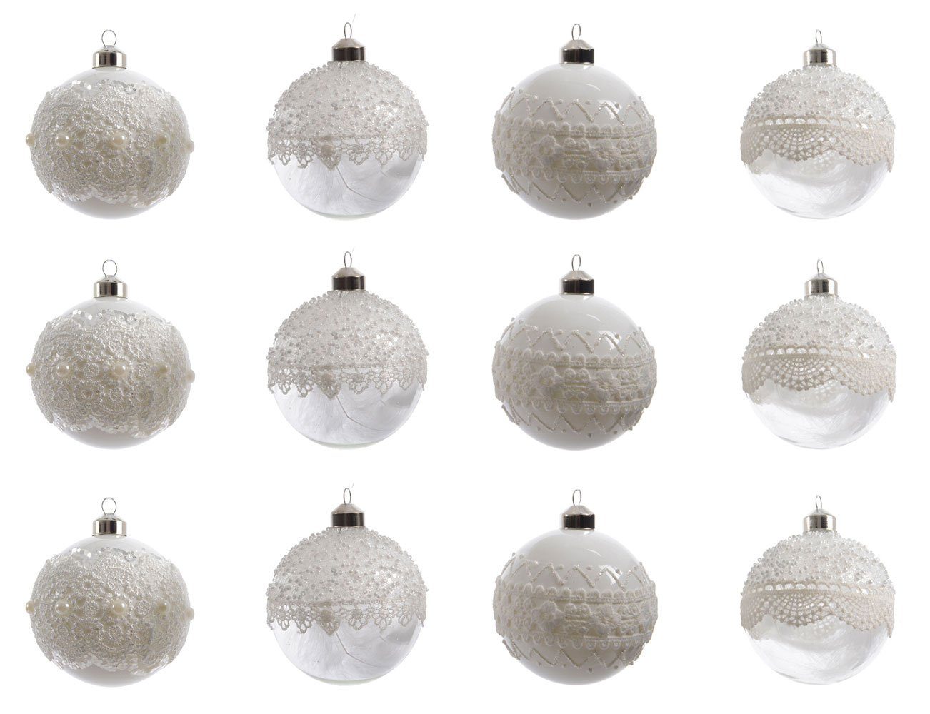 Decoris season decorations Weihnachtsbaumkugel, Weihnachtskugeln Glas