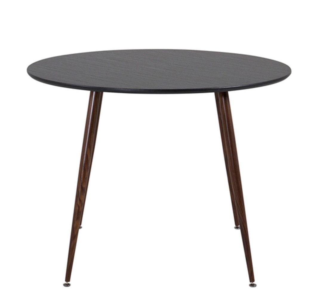 BOURGH Esstisch PLAZA Esszimmertisch Ø100x75cm - Runder Esstisch in Schwarz günstig online kaufen