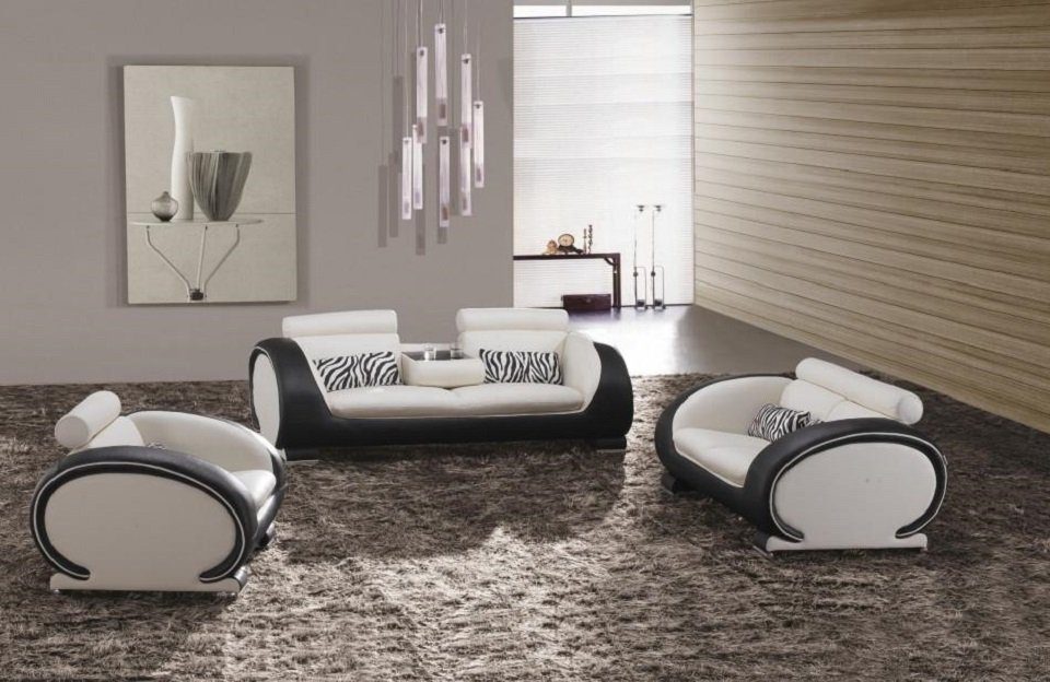 JVmoebel Sofa Sofa 2 Sitzer Leder Polster Sofas Stoff Zweisitzer Moderne Design
