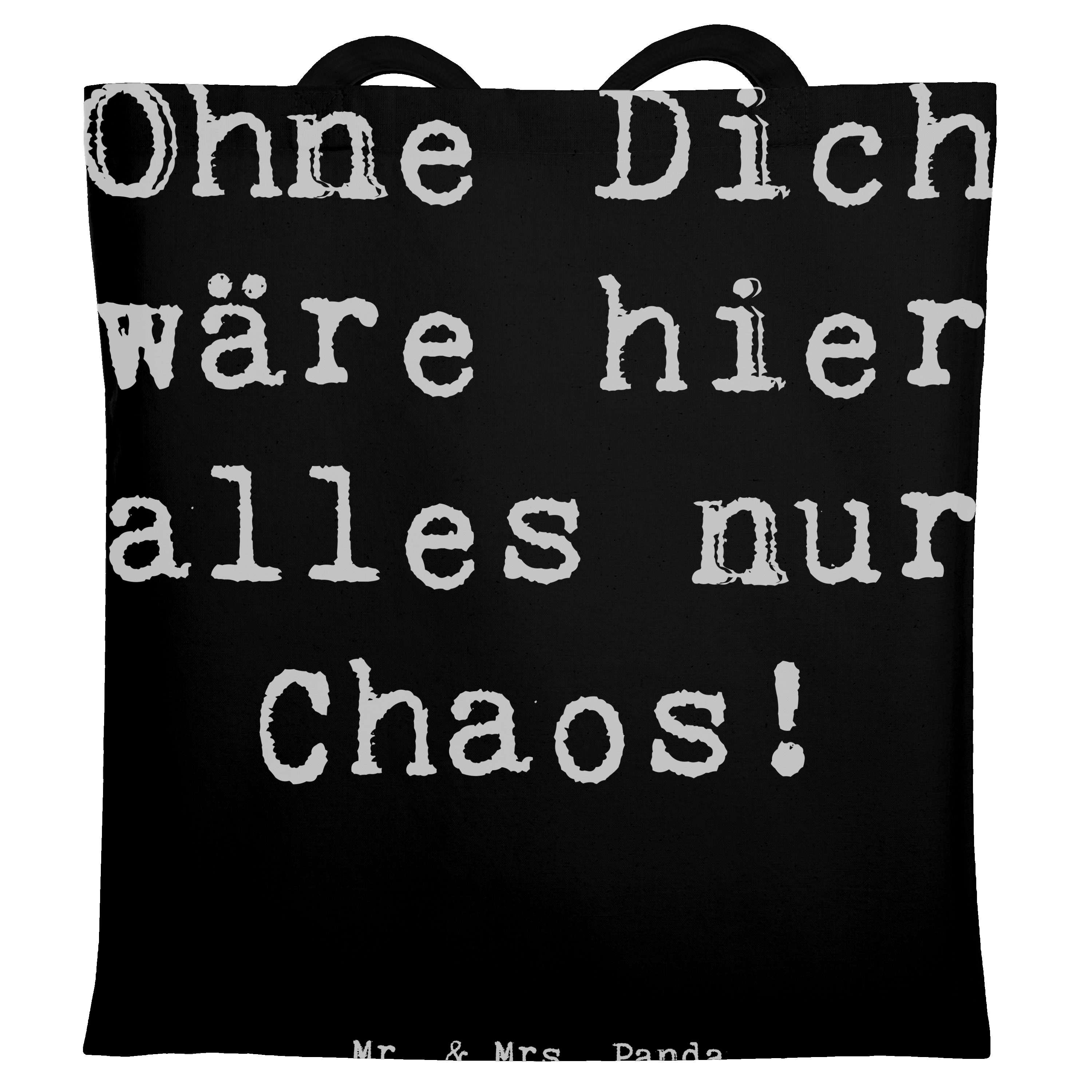 Tragetasche Reinigungskraft Held - Schwarz - Geschenk, Reinigungsbranche, Dankesc