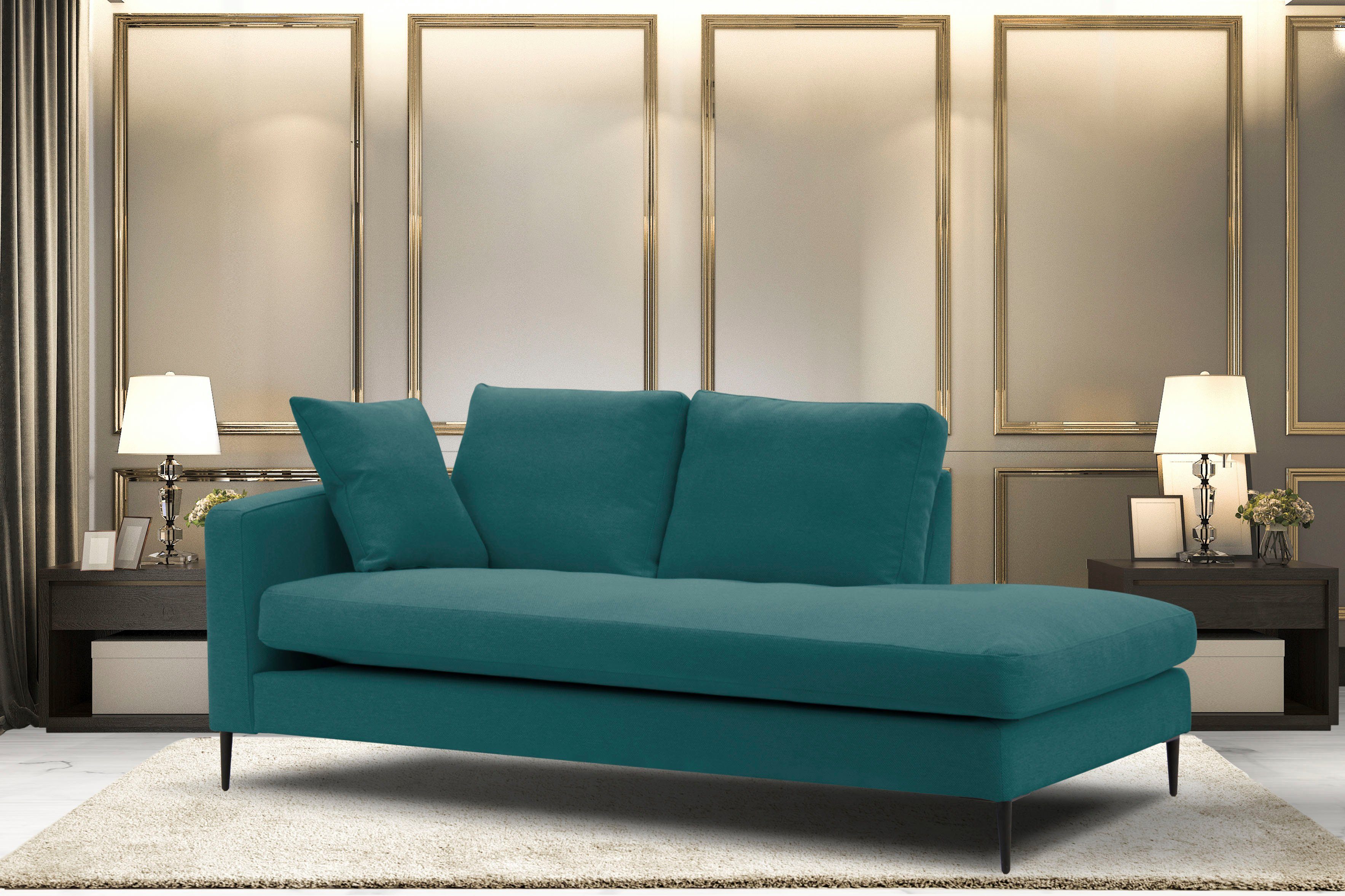 Leonique Recamiere "Cozy Chaiselongue, Maße B/T/H: 195/97/80 cm", mit losen günstig online kaufen