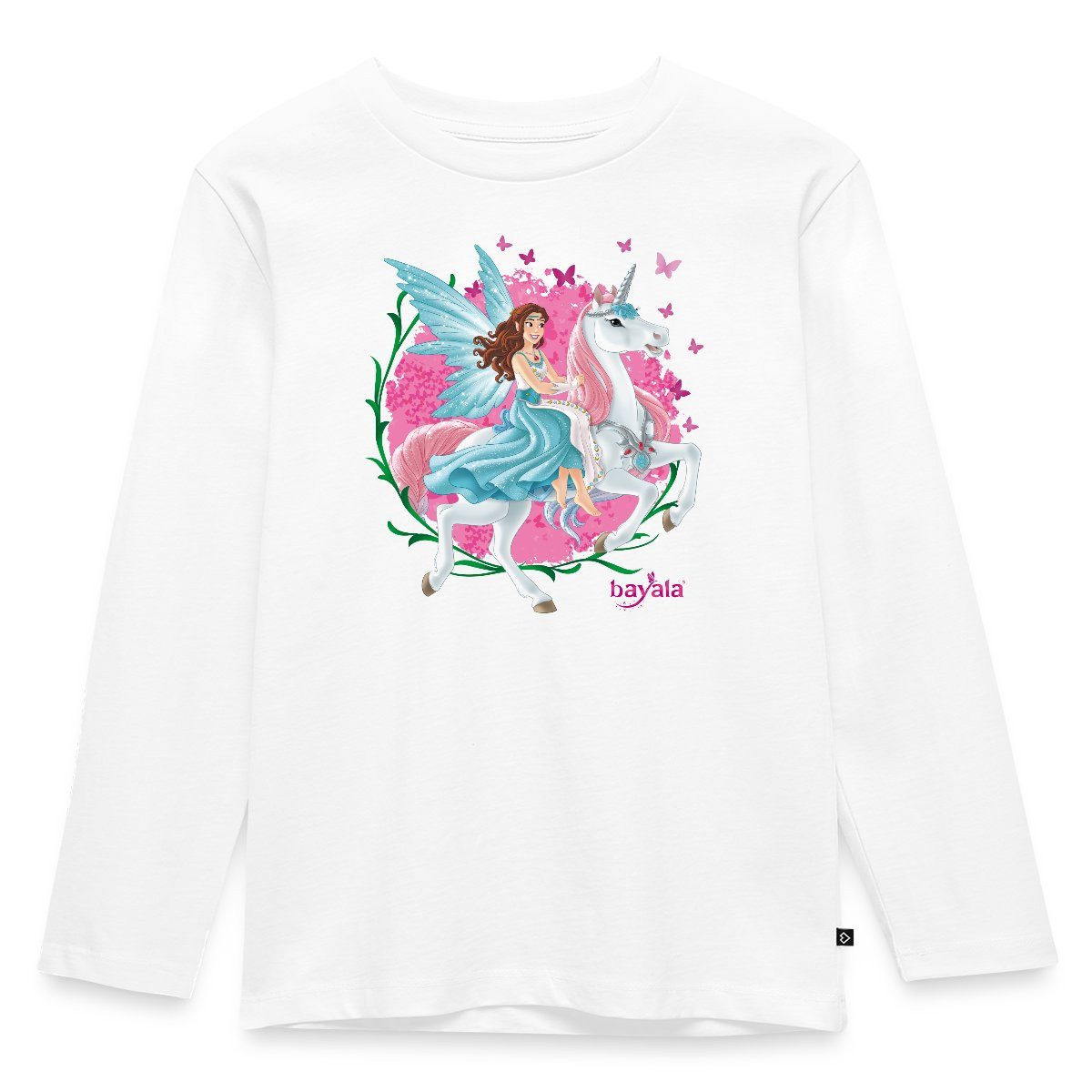 T-Shirt Schleich Bayala Elfe Eyela mit Einhorn Kinder Premium Langarmshirt