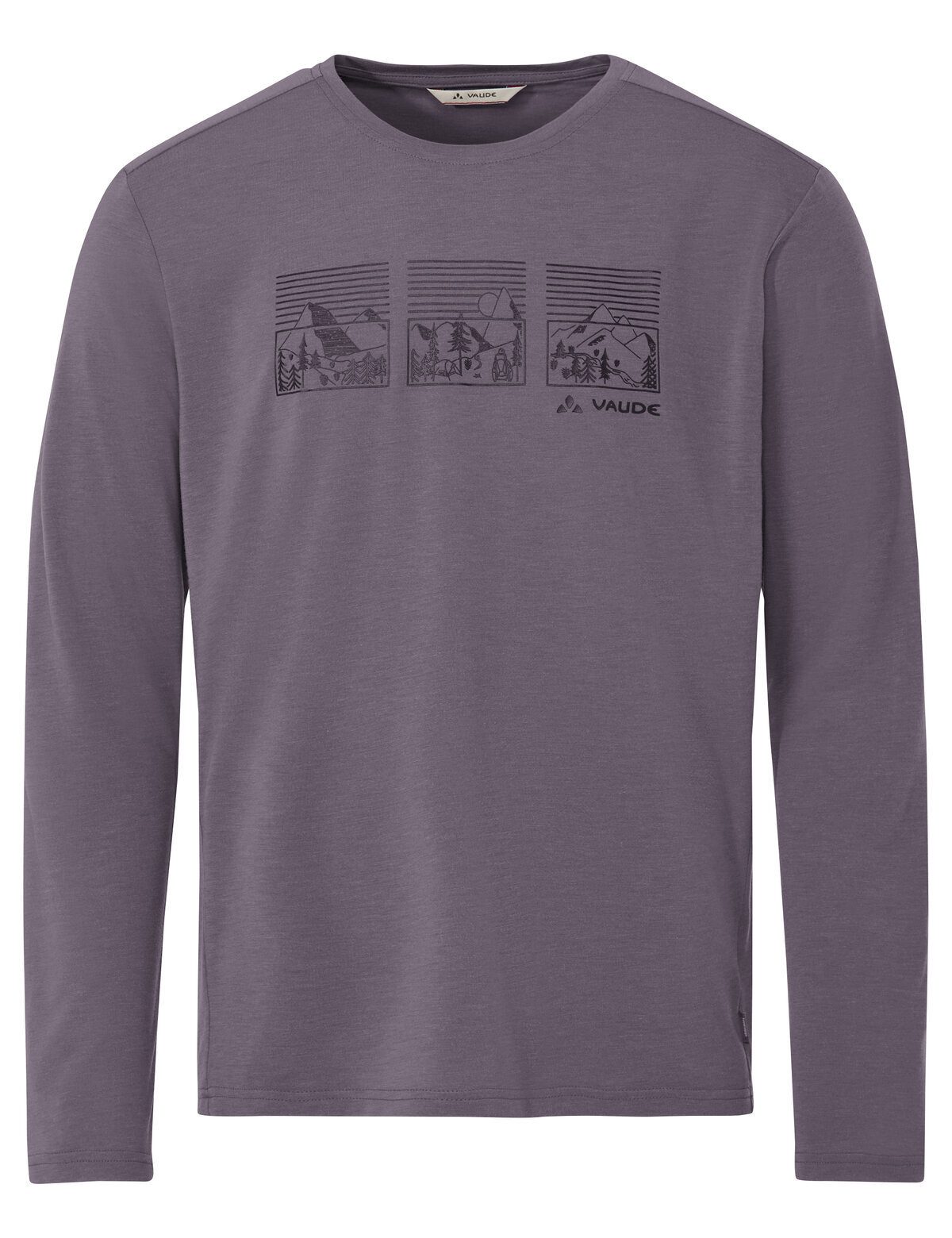 VAUDE T-Shirt Men's Rosemoor LS T-Shirt III (1-tlg) schnelltrocknendes und funktionelles Shirt