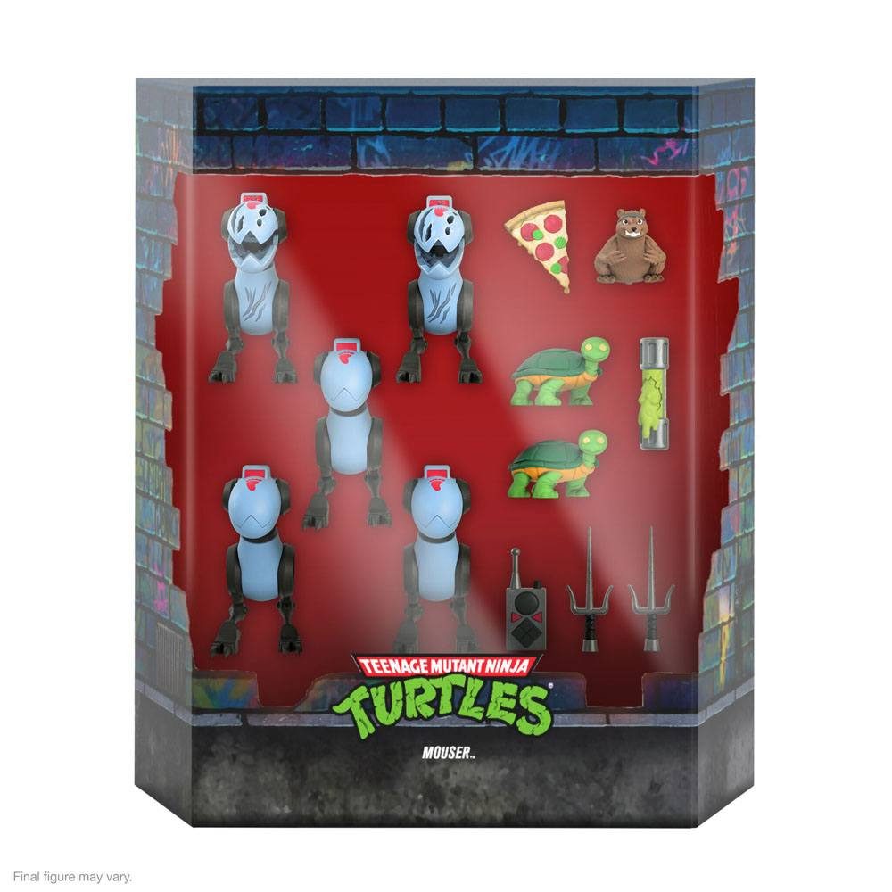 Super7 Actionfigur Teenage Mutant Ninja Turtles Ultimates Mousers 8 cm Actionfiguren 5-Pa