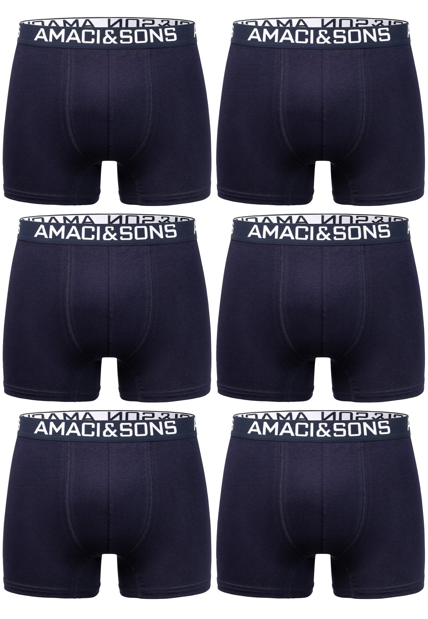 Amaci&Sons Boxershorts WESTON 6er Pack Boxershorts (6er-Pack) Herren Baumwo günstig online kaufen