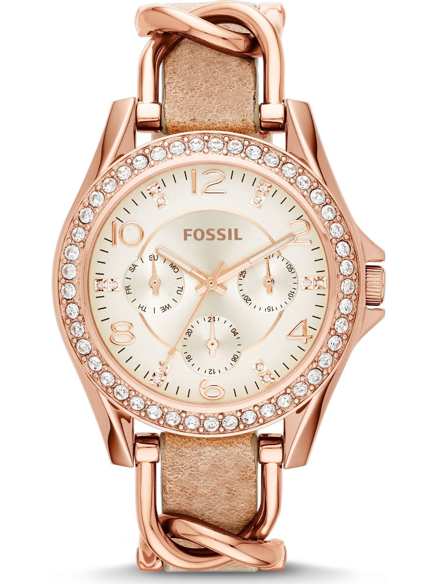 Fossil Quarzuhr Fossil Damen-Uhren Analog Quarz günstig online kaufen