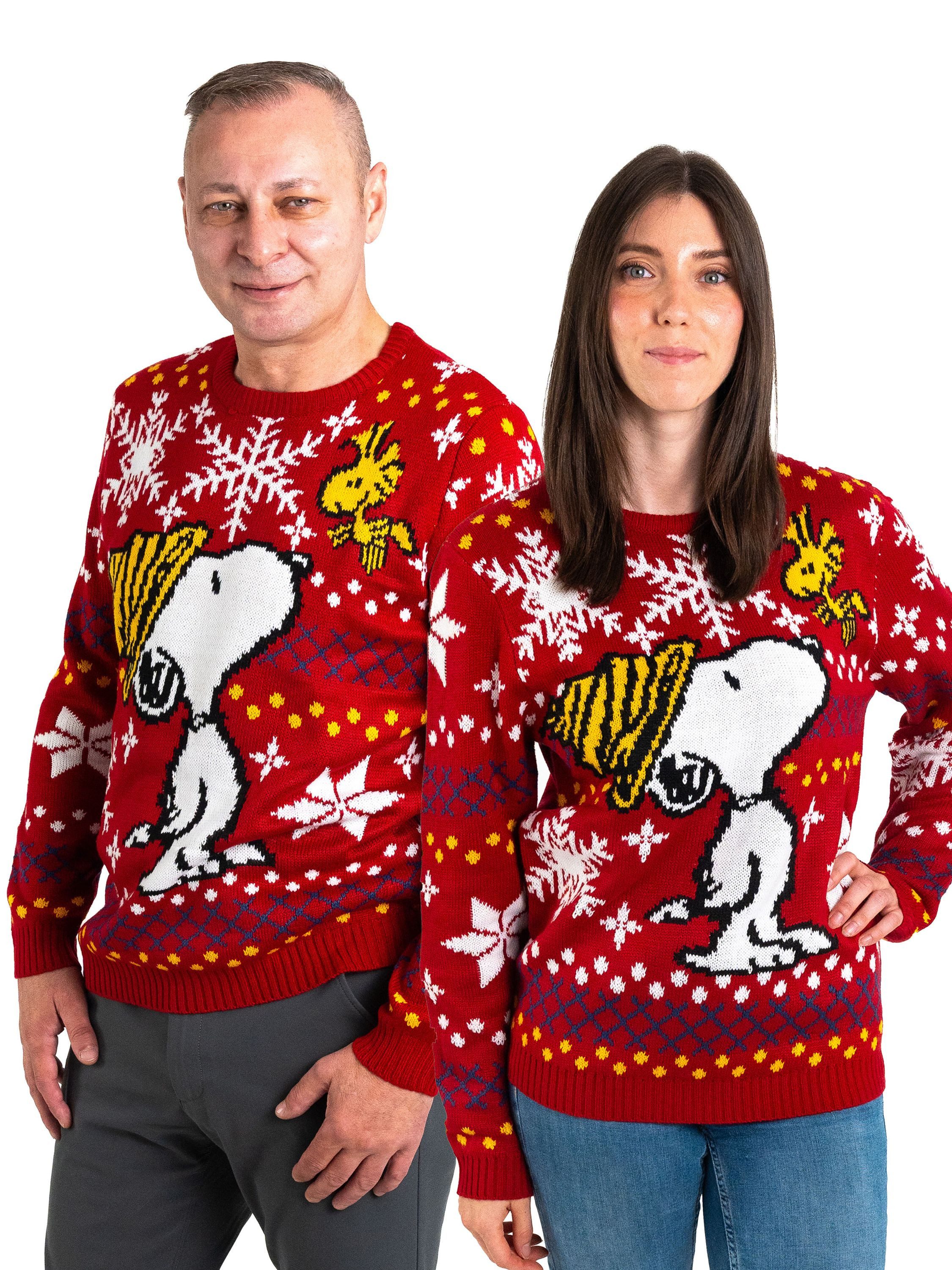 Strickpullover Peanuts Snoopy - Winter Ugly Sweater