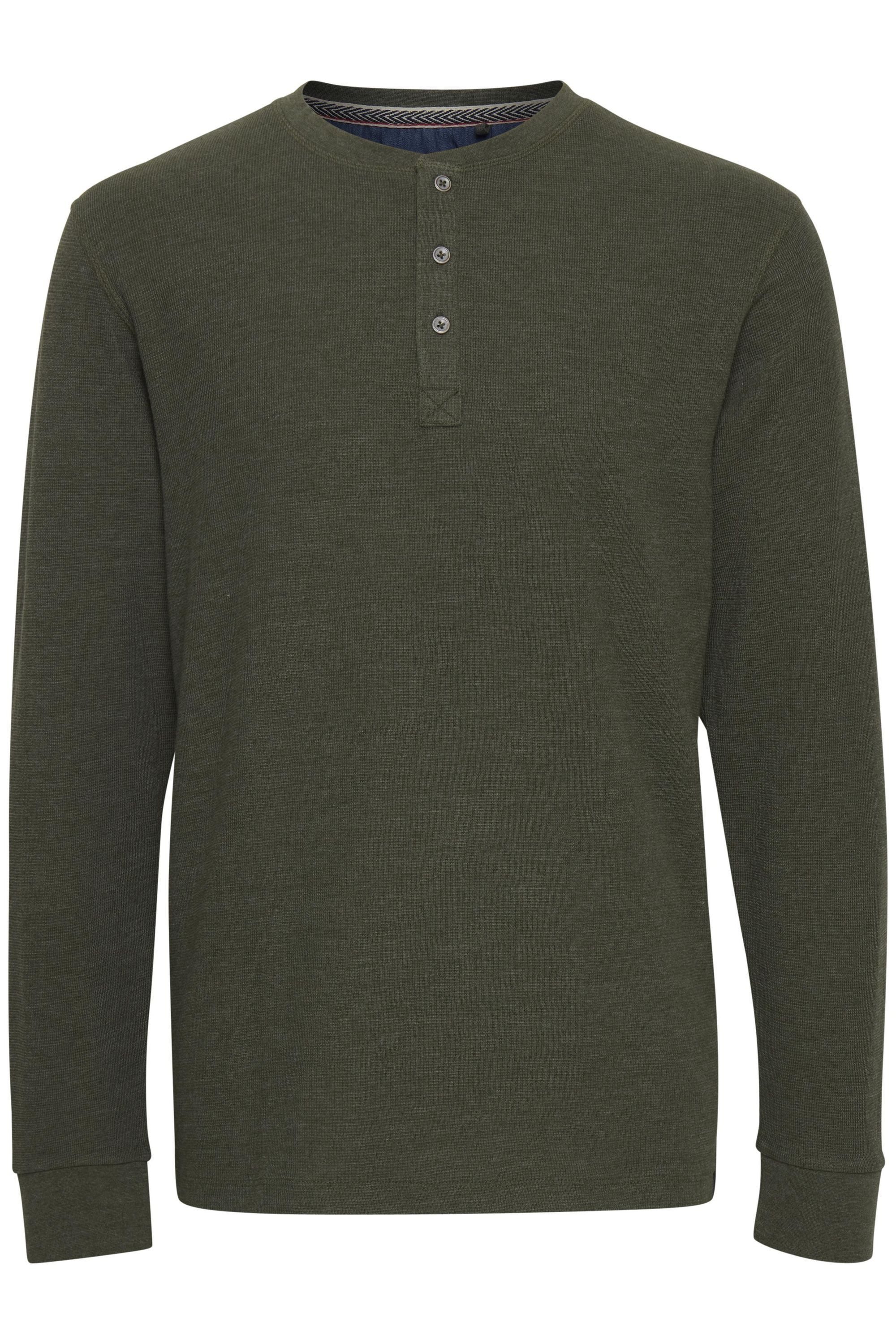 Blend Langarmshirt BHBhnoble Klassisches Langarmshirt mit Rundhalsausschnitt und Knopfleiste – Bild 2 von 5