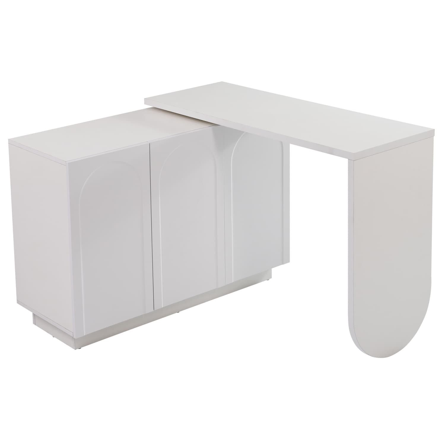 autolock Schreibtisch Schreibtisch, drehbarer L-förmiger Eck-Computertisch, günstig online kaufen