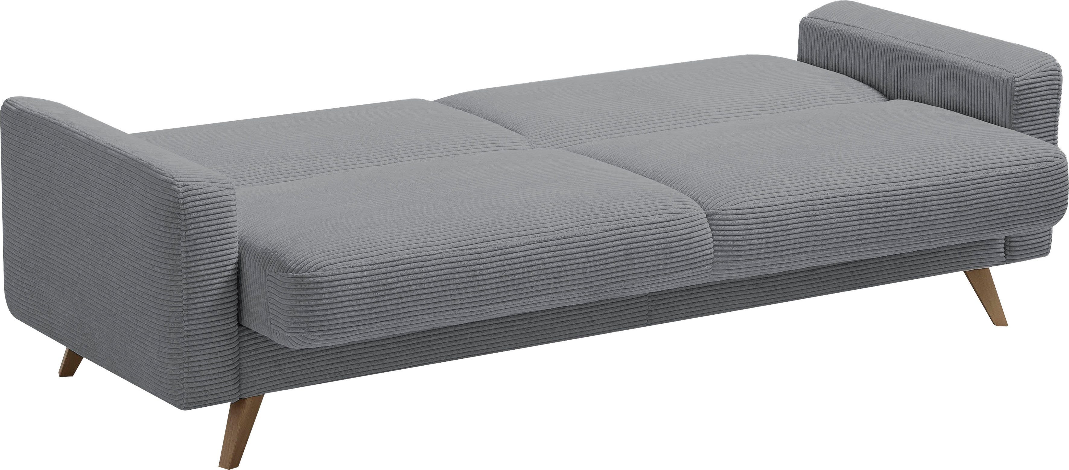 Inklusive Bettkasten Bettfunktion exxpo fashion sofa grey 3-Sitzer - und Samso,