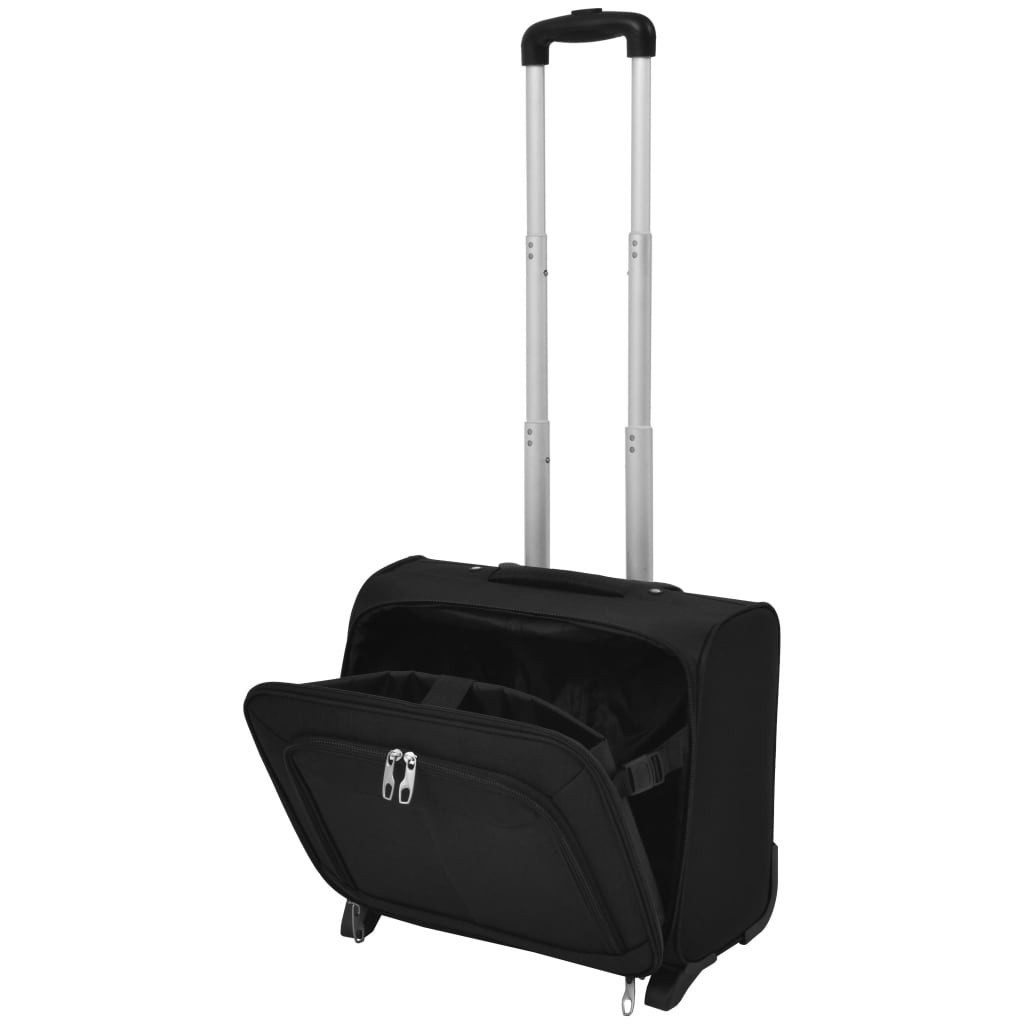 vidaXL Trolley Pilottrolley Schwarz