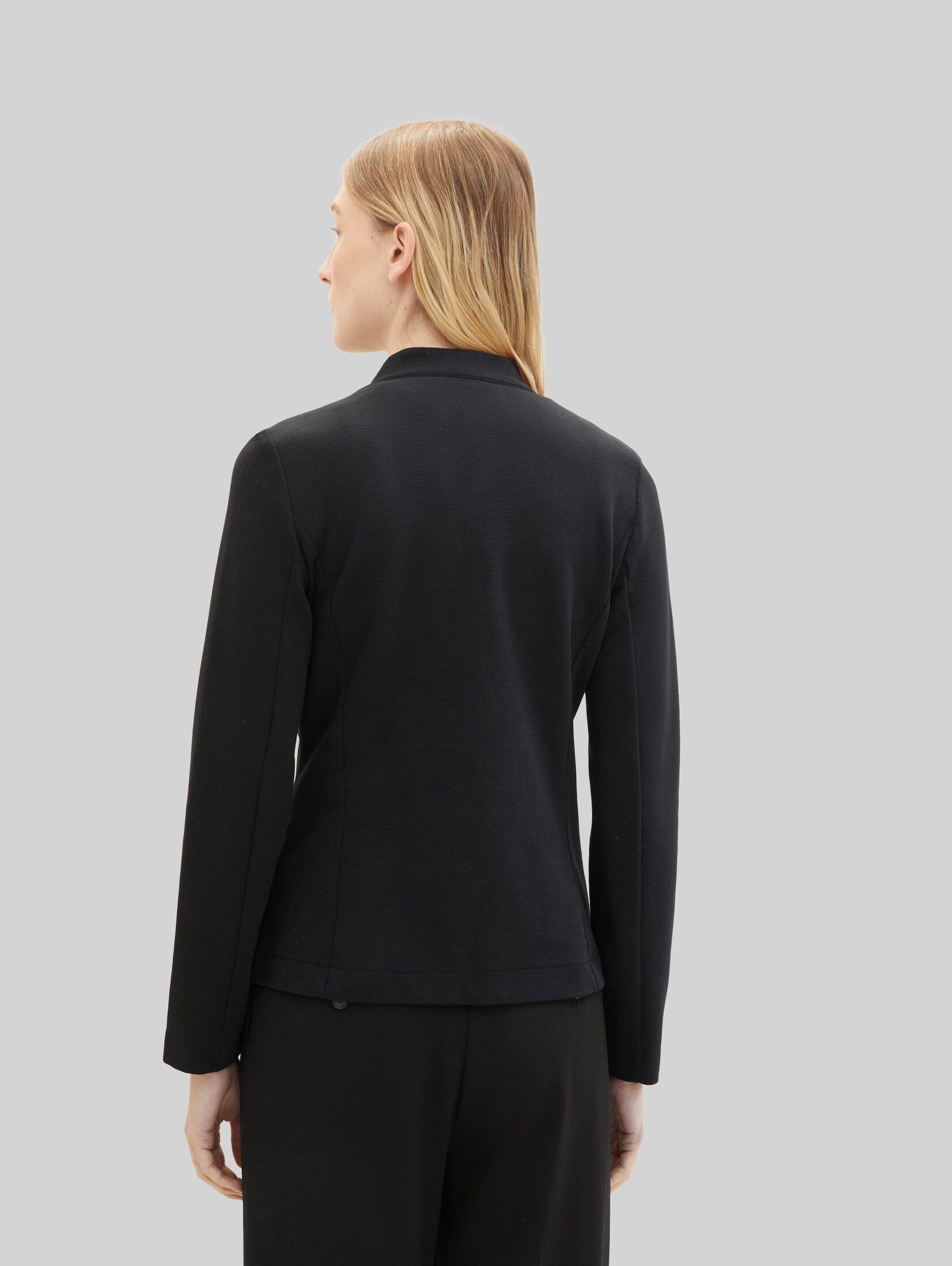 TOM TAILOR Jackenblazer Blazer Slim Fit Blazer mit Ottoman Struktur – Bild 3 von 5