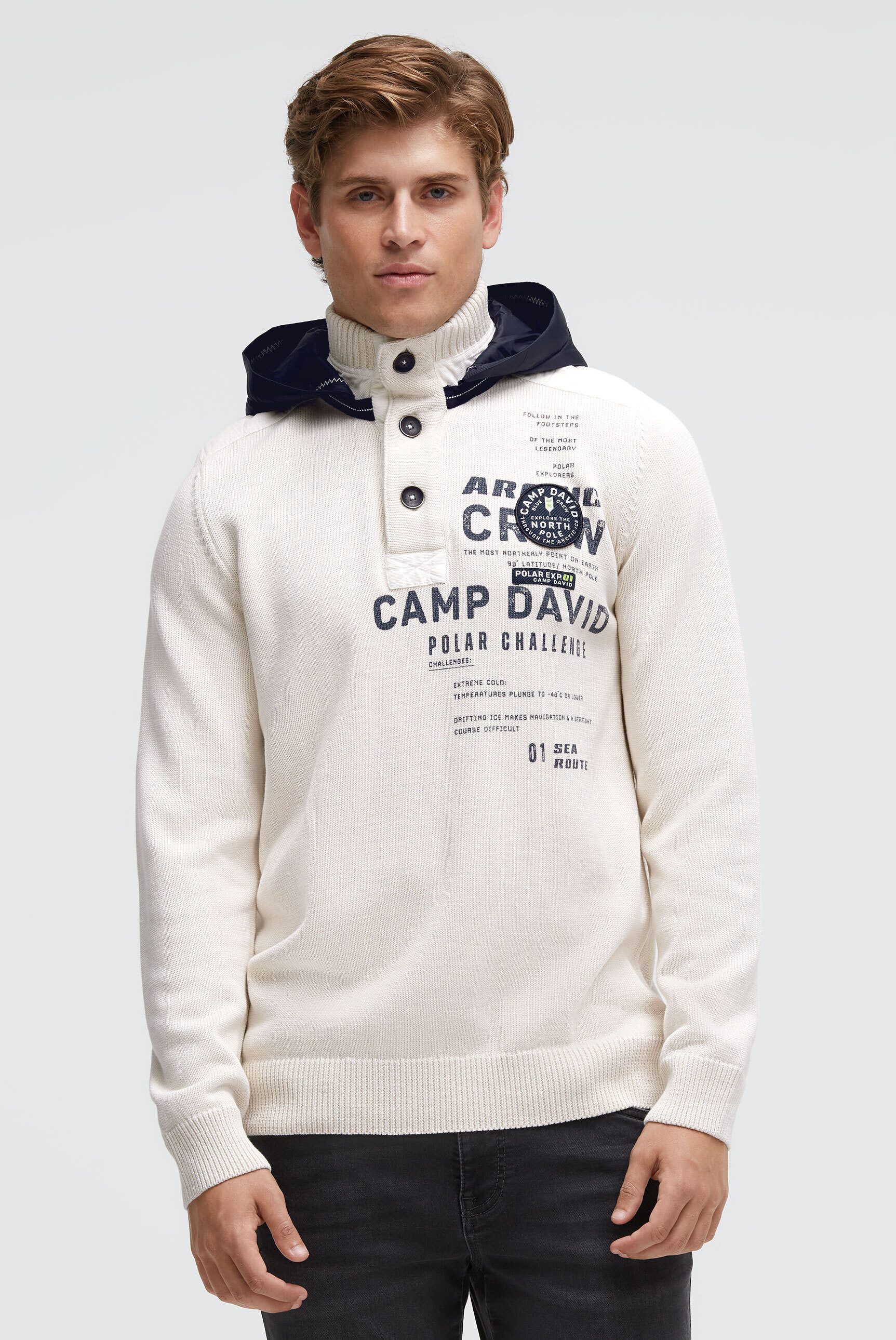 CAMP DAVID Kapuzenpullover aus Baumwolle