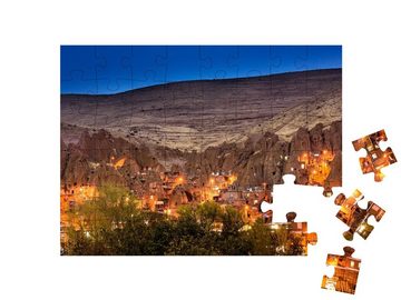 puzzleYOU Puzzle Dorf Kandovan in der Dämmerung, Iran, 48 Puzzleteile, puzzleYOU-Kollektionen Iran