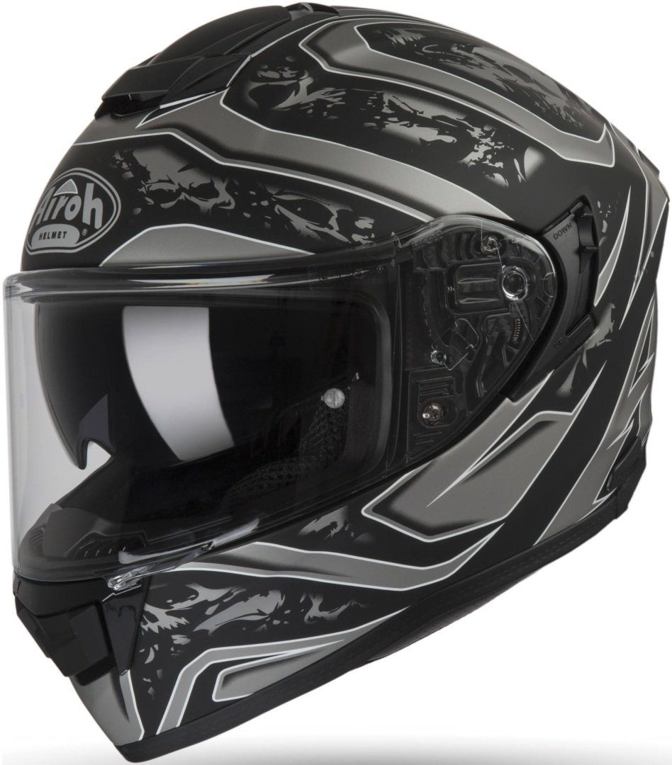 Airoh Motorradhelm ST 501 Dude Helm, vorbereitet für Kommunikationssystem,integriertes Sonnenvisier