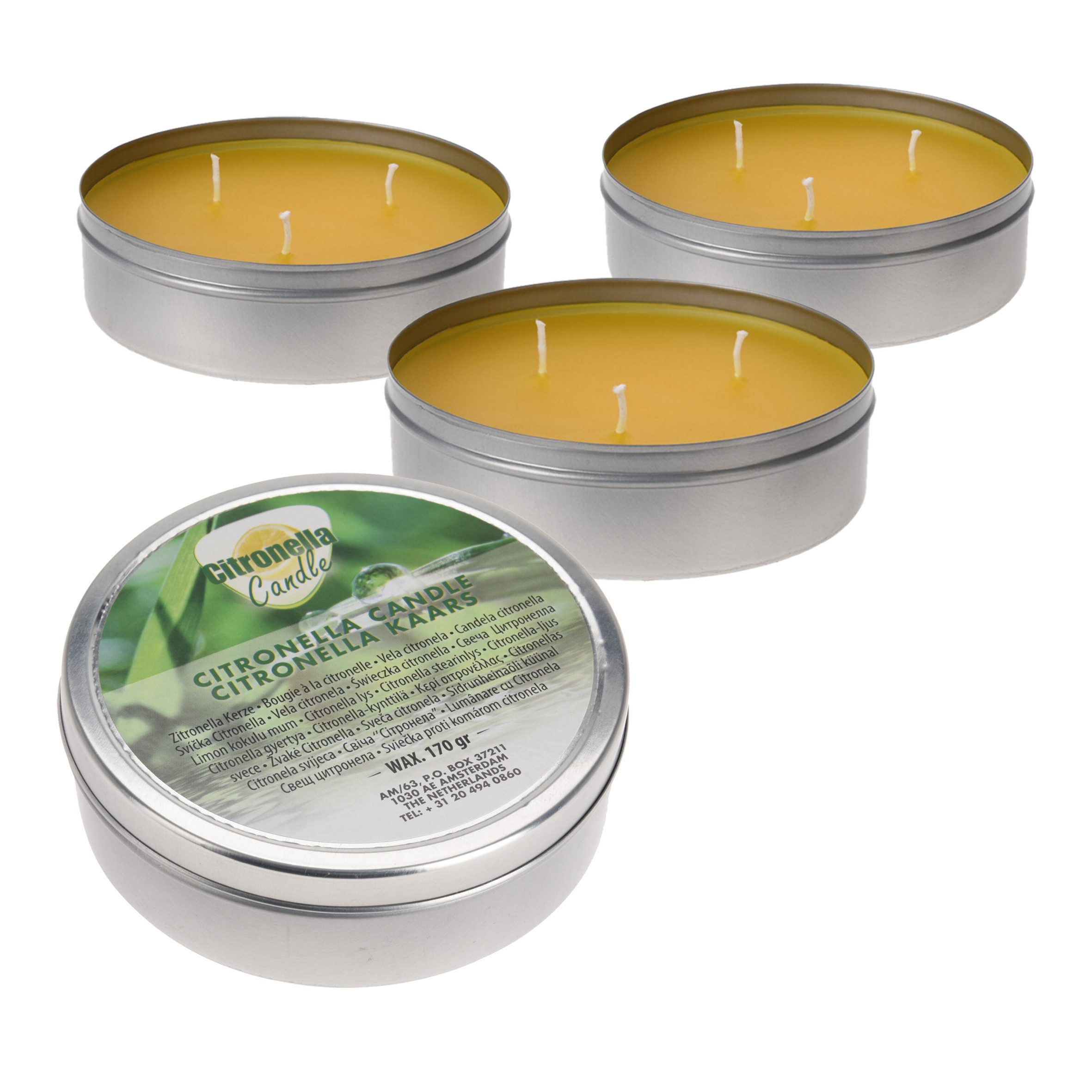 Spetebo Duftkerze Citronella Duft Kerze (Set, 4-tlg., Größe wählbar), Duftlicht mit Zitronen Aroma
