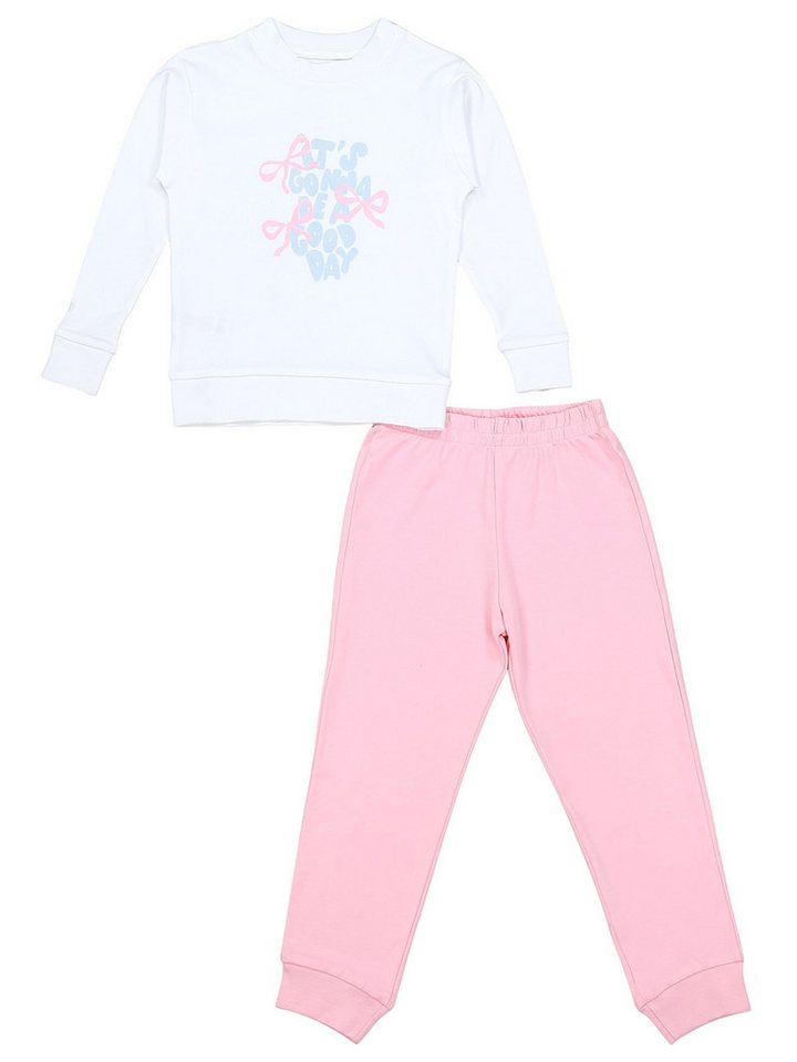 TupTam Schlafanzug Kinder Mädchen Schlafanzug Set Langarm Pyjama Nachtwäsche 2-teilig
