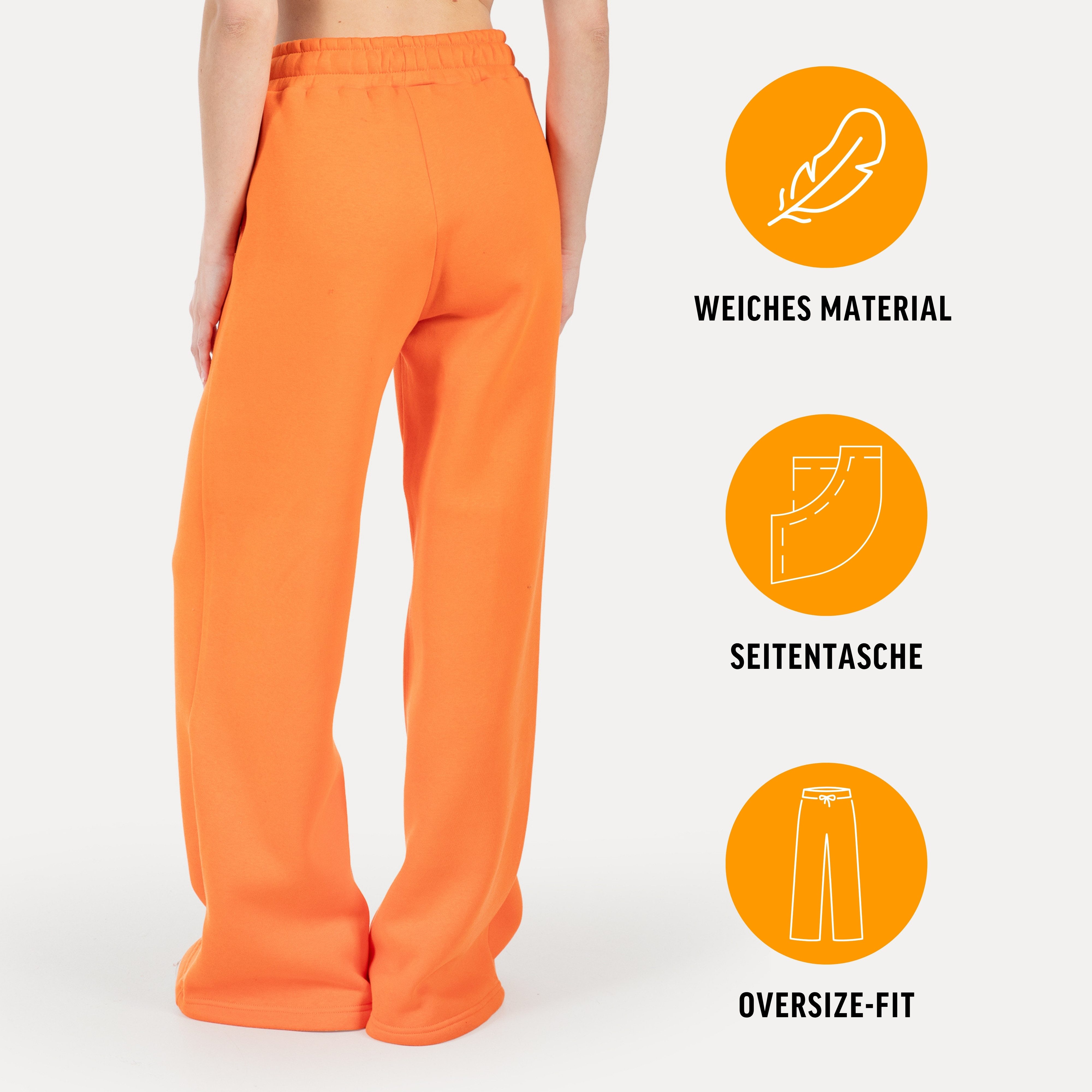 Smilodox Jogginghose Damen Siara, Bequeme Freizeithose mit Seitentaschen, Gym & Homewear Trainingshose mit verstellbarem Beinabschluss