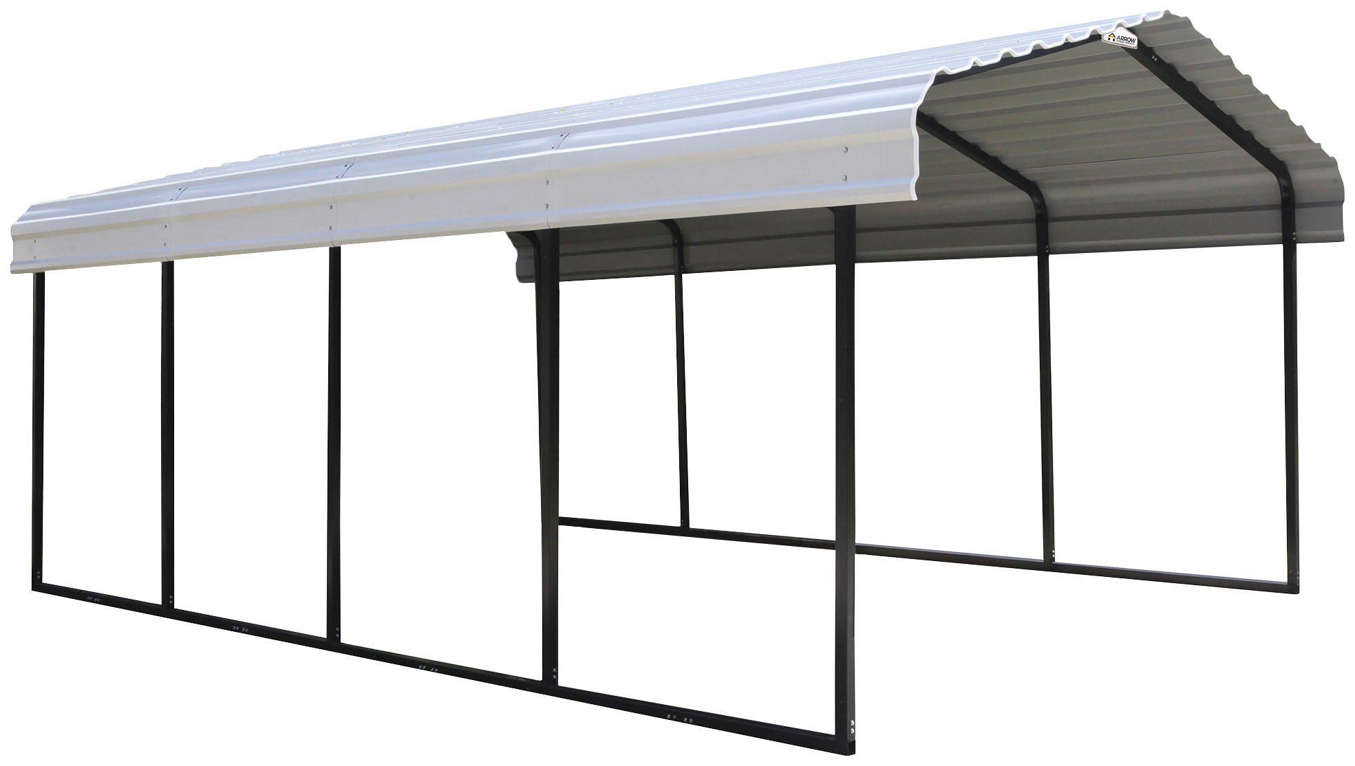 ShelterLogic Einzelcarport Neapel, BxT: 370x610 cm, 214 cm Einfahrtshöhe