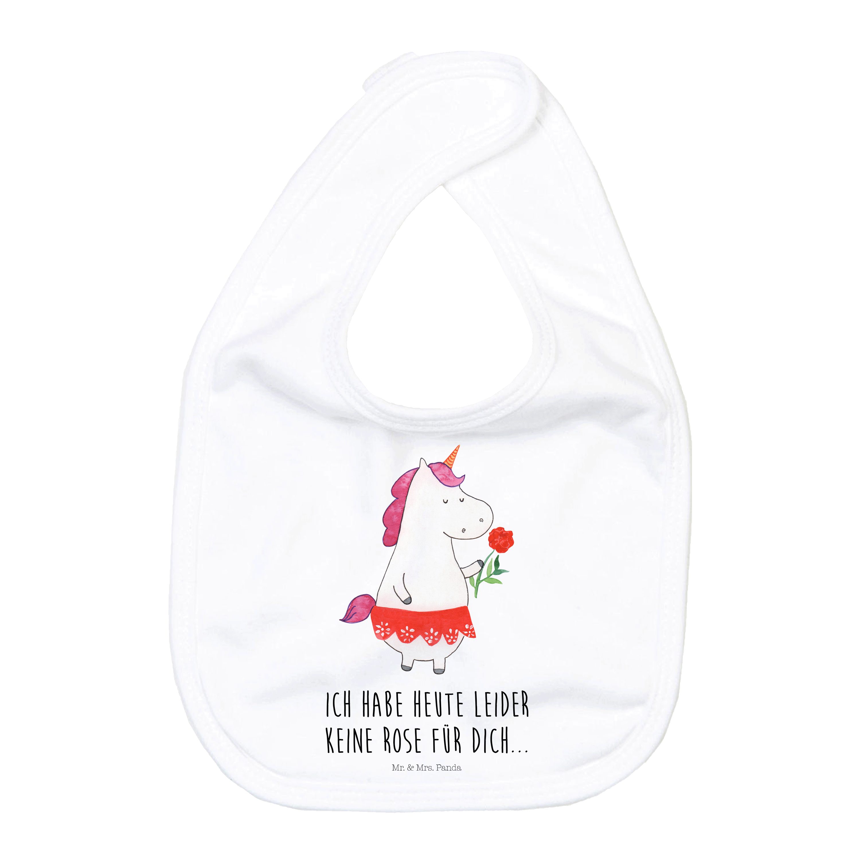 Tragetuch Einhorn Dame - Weiß - Geschenk, Bachelor, Einhorn Deko, Sabberlätzche