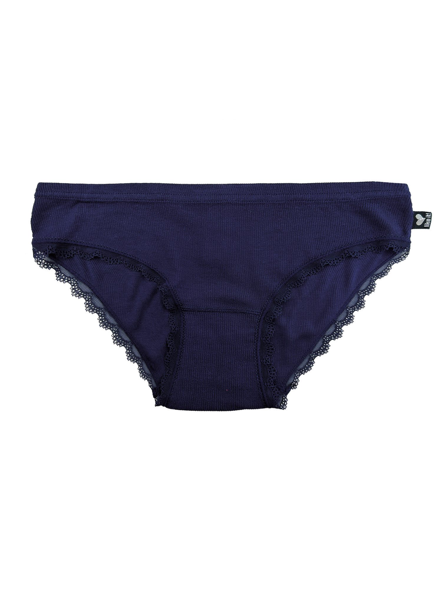 like it! Bikinislip Minislip Jessy (Stück, 1-St) Po bedeckt, mit Baumwollzwickel, tief geschnittene Passform