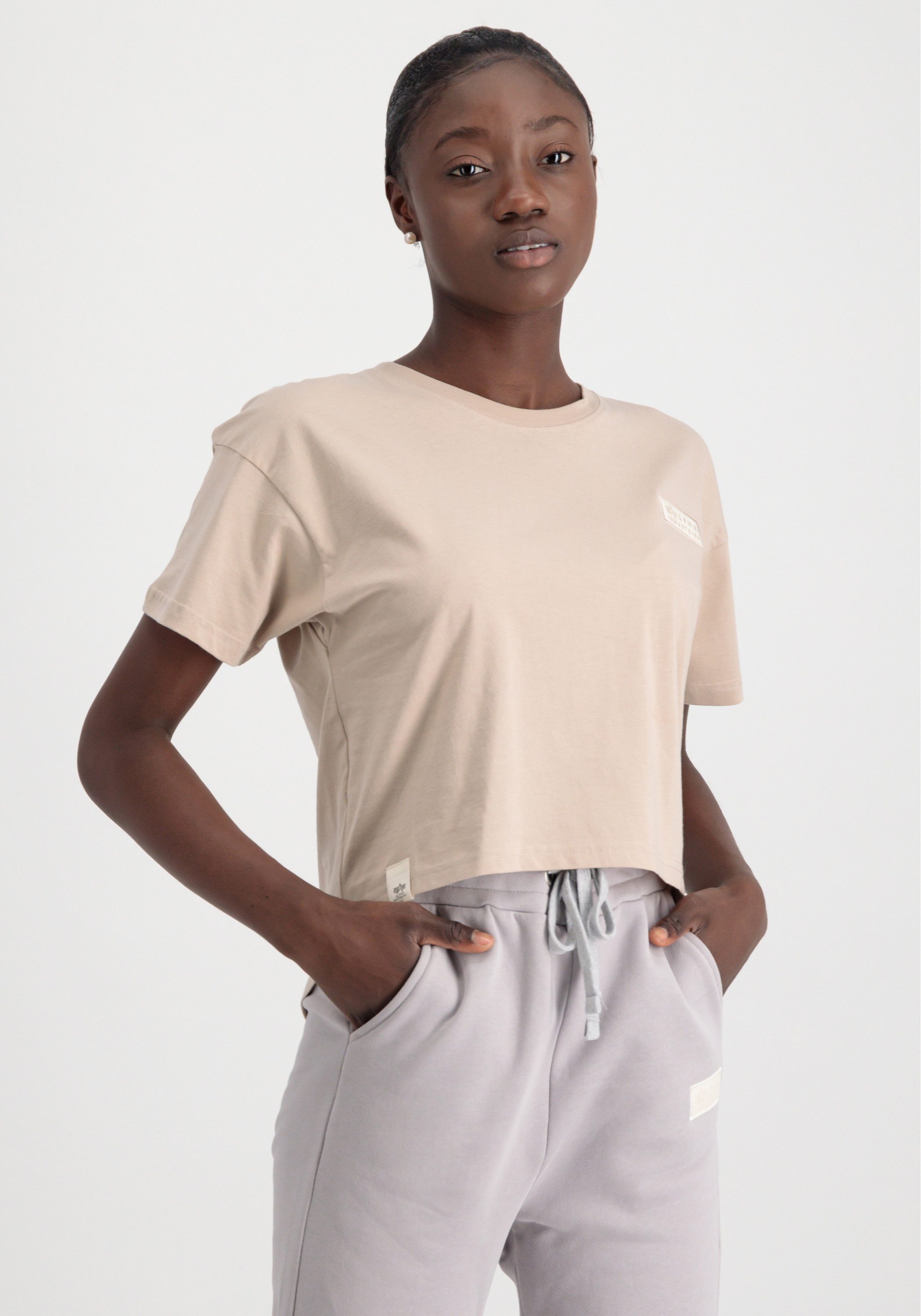 Alpha Industries Muscleshirt Organics Cropped OS T Wmn