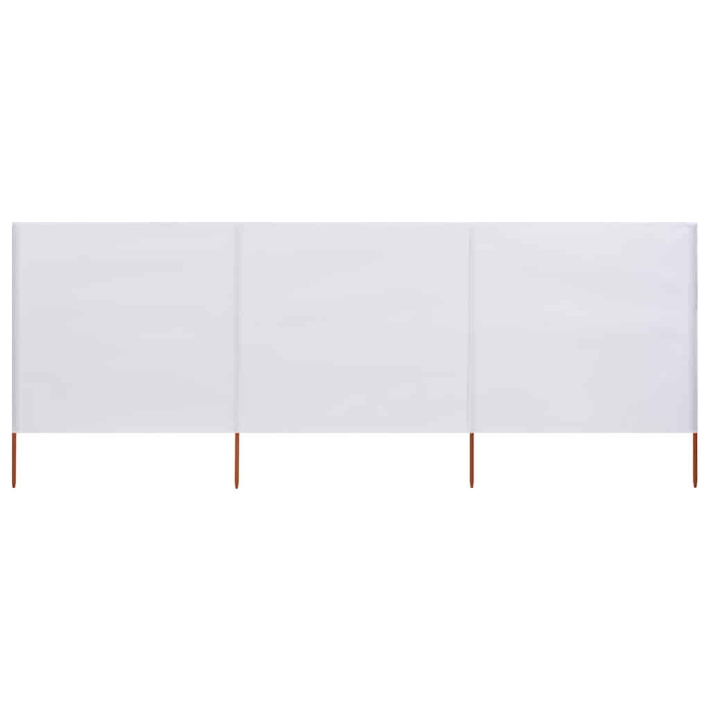 furnicato Seitenmarkise Faltbarer Windschutz 400 x 80 cm in Sandweiß (1-St)