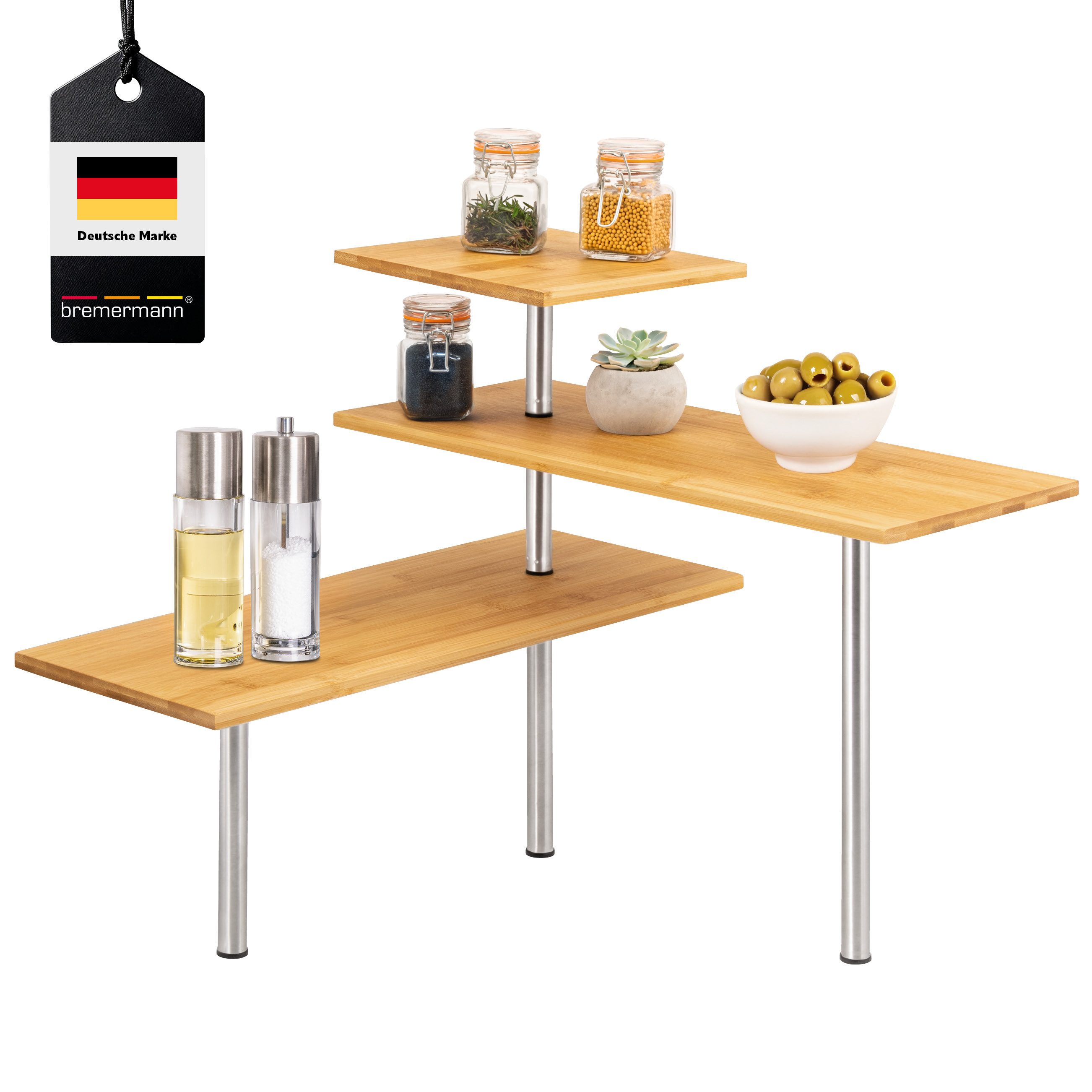 bremermann Küchenregal Bambus-Eckregal, Küchenregal, Material aus günstig online kaufen