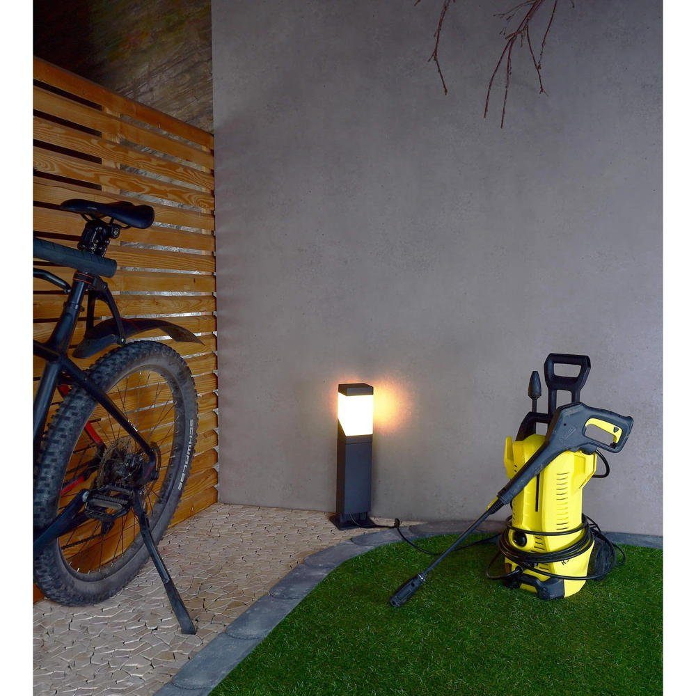click-licht Gartensteckdose Wegeleuchte Kukui in Gartensteckdosen Puka und Dunkelgrau E27 IP54, Weiß