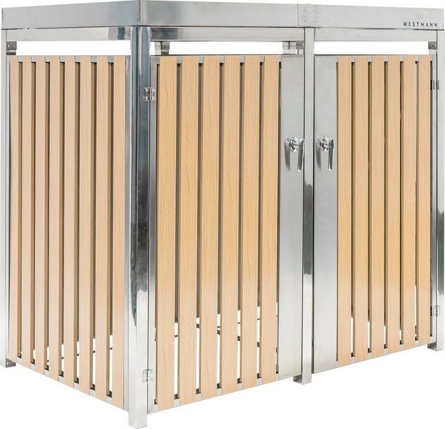 WESTMANN Mülltonnenbox “WMHHWTC-51”, für 2×240 l, BxTxH: 134x84x125 cm